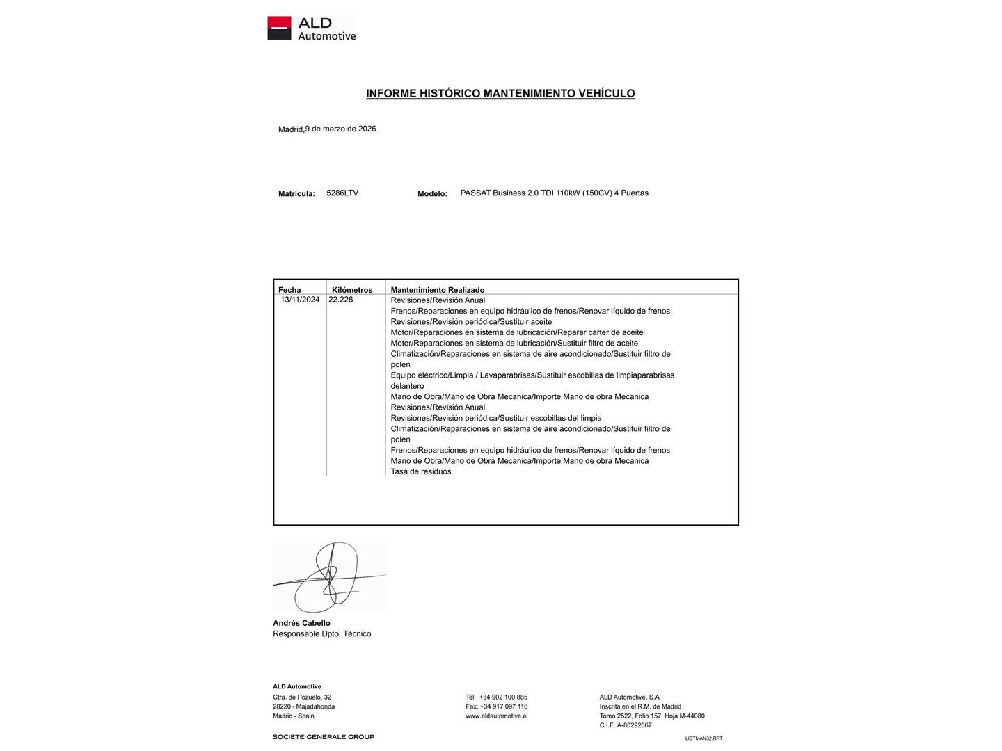 Foto del mantenimiento del Hyundai IONIQ Hyundai Ioniq 1.6 GDI HEV Tecno DT (141 CV)