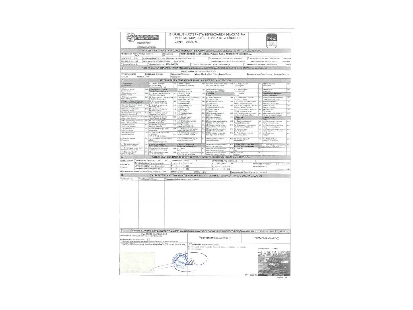 Foto Volkswagen Tiguan Volkswagen Tiguan T1 2.0 TDI 4x2 (110 CV)