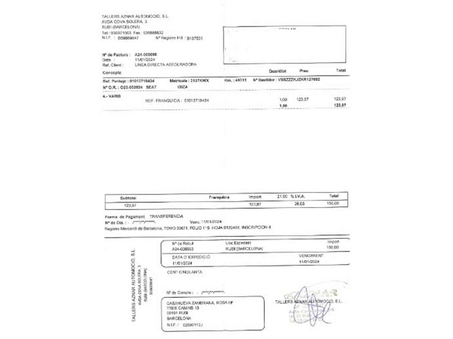 Foto del mantenimiento del Seat Ibiza Seat Ibiza 1.0 MPI Style Plus (80 CV)