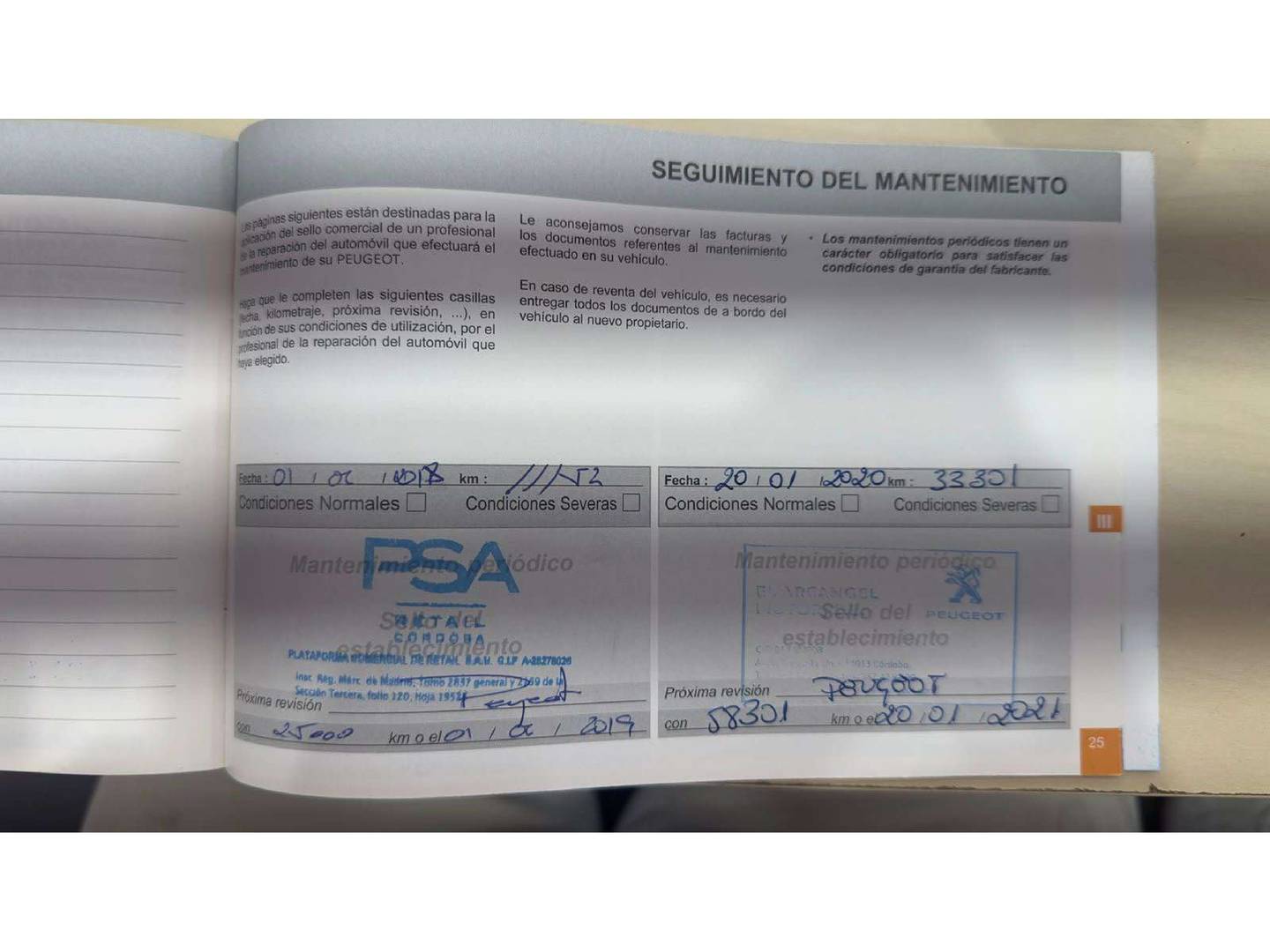 Foto del mantenimiento del Peugeot 3008 Peugeot 3008 BlueHDI 120 S&S Allure (120 CV)