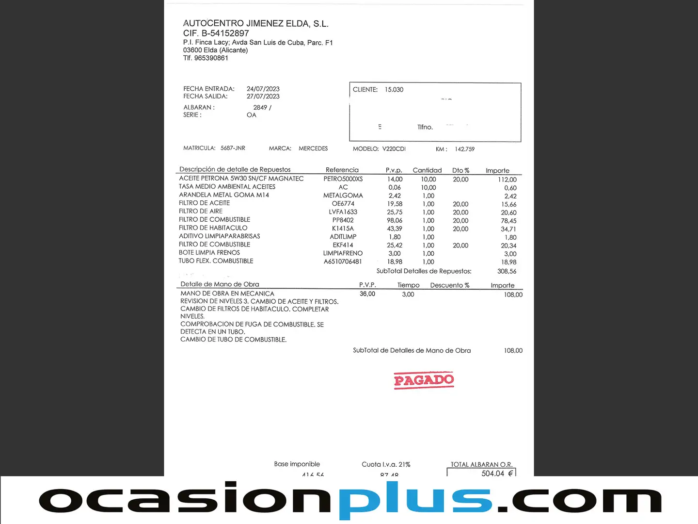 Foto Mercedes Clase V Mercedes-Benz Clase V V 220 CDI Largo (163 CV)  7 Plazas