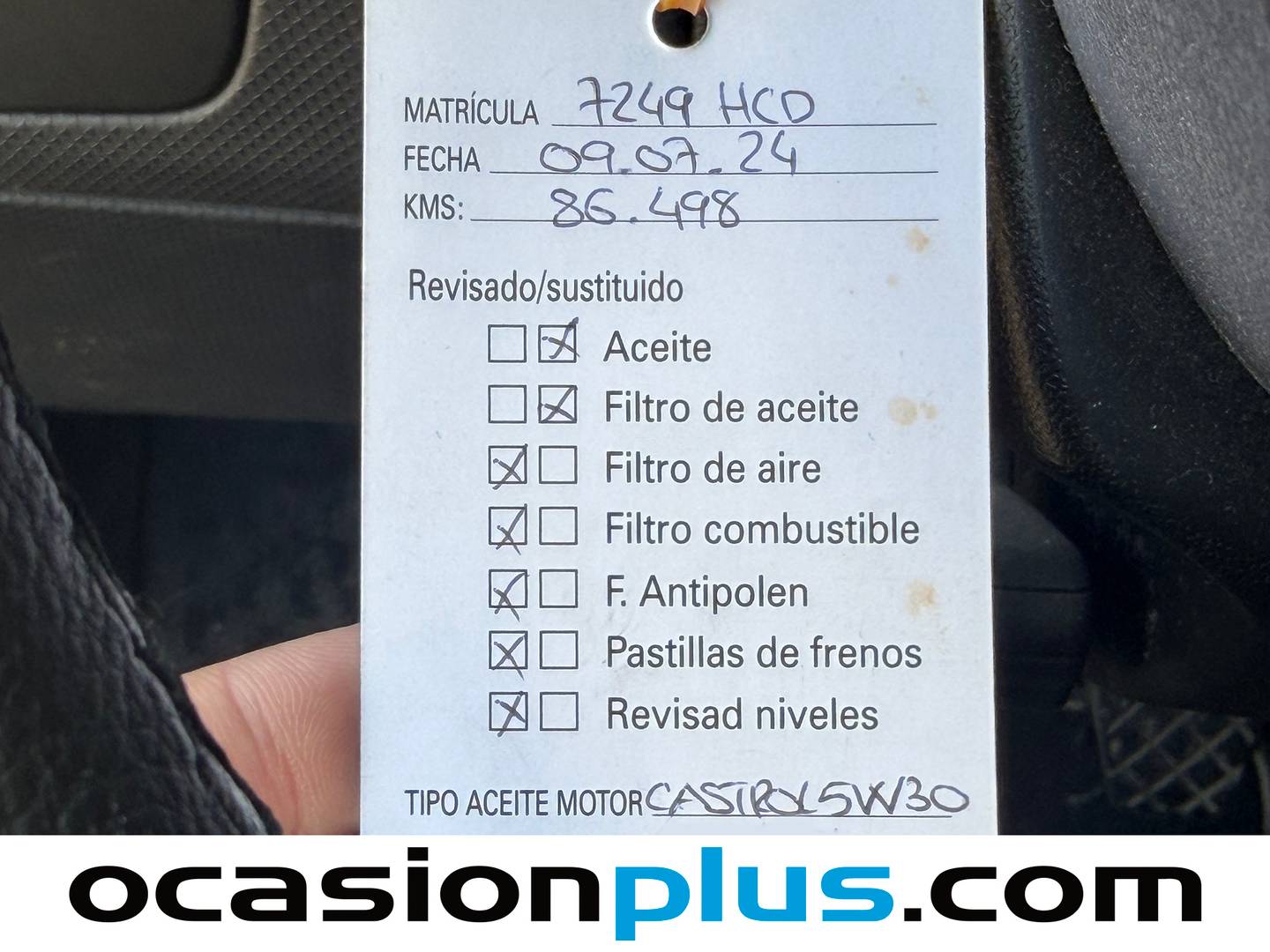 Foto del mantenimiento del Seat León Seat León 1.6 TDI Reference (105 CV)