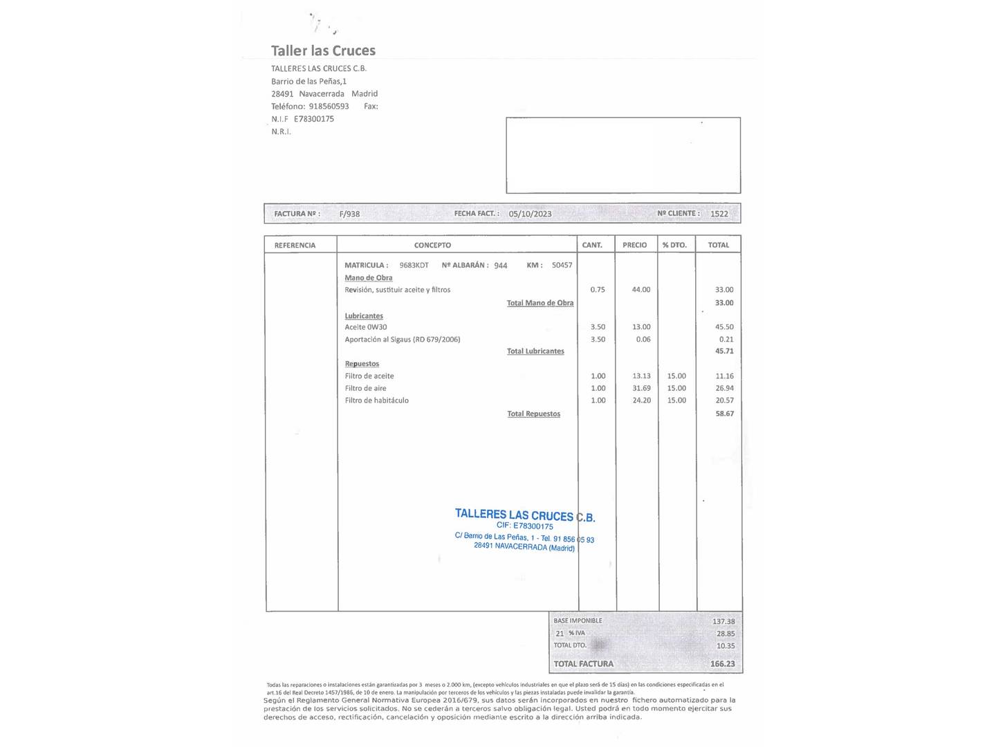 Foto del mantenimiento del Peugeot 208 Peugeot 208 PureTech 82 Style (82 CV)