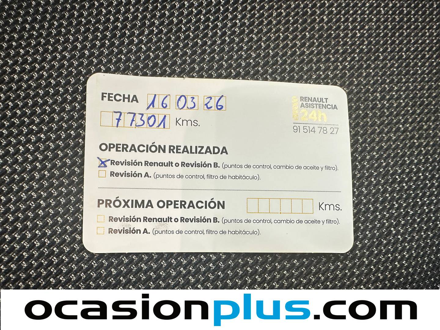 Foto del mantenimiento del Renault Captur Renault Captur Zen Blue dCi (115 CV)
