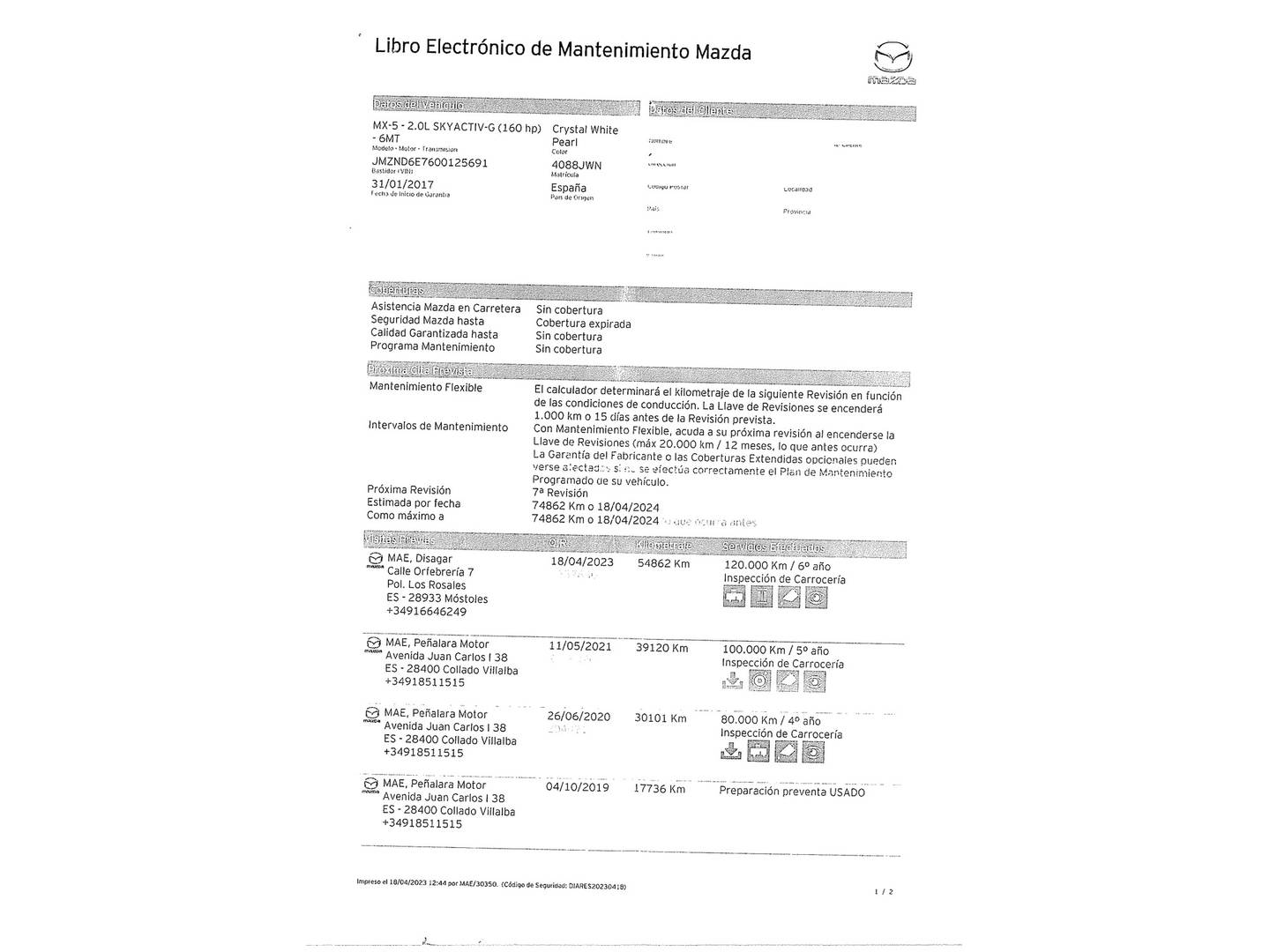 Foto Mazda MX-5 Mazda MX-5 2.0 Nappa Edition Twin Tone RF (160 CV)