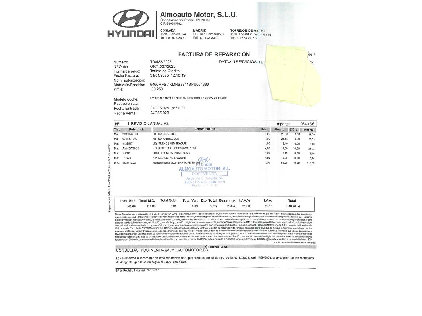 Foto Hyundai Santa Fe Hyundai Santa Fe 1.6 TGDi HEV Klass 4x2 Auto (230 CV) 7 Plazas