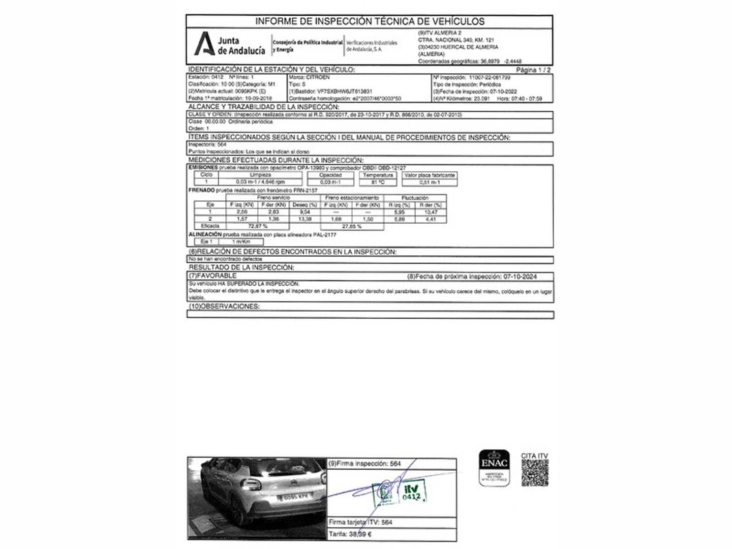 Citroën C3 Citroën C3 BlueHDi S&S (75 CV) de segunda mano