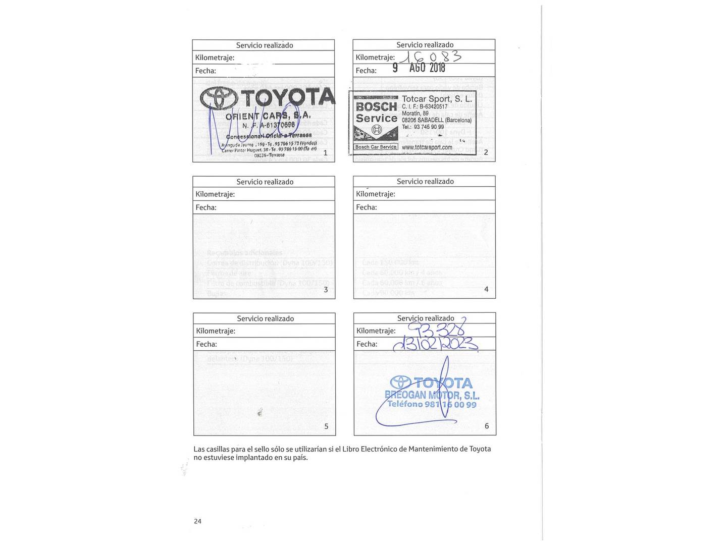 Foto del mantenimiento del Toyota Rav4 Toyota Rav4 2.5l hybrid Advance 4WD (197 CV)