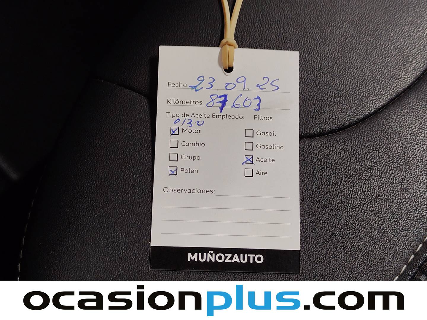 Foto del mantenimiento del Peugeot 2008 Peugeot 2008 BlueHDi 120 S&S Allure (120 CV)