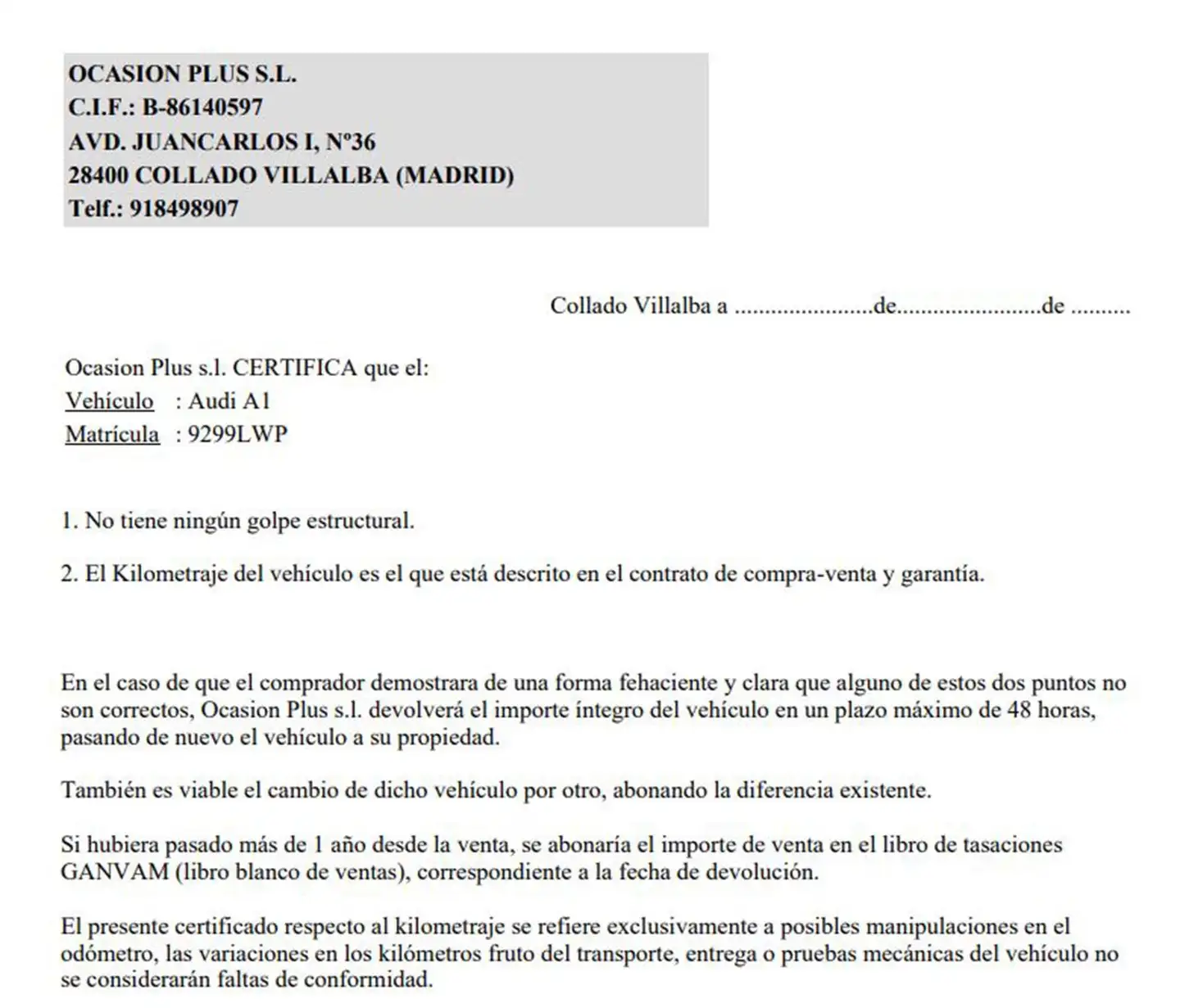 Certificado