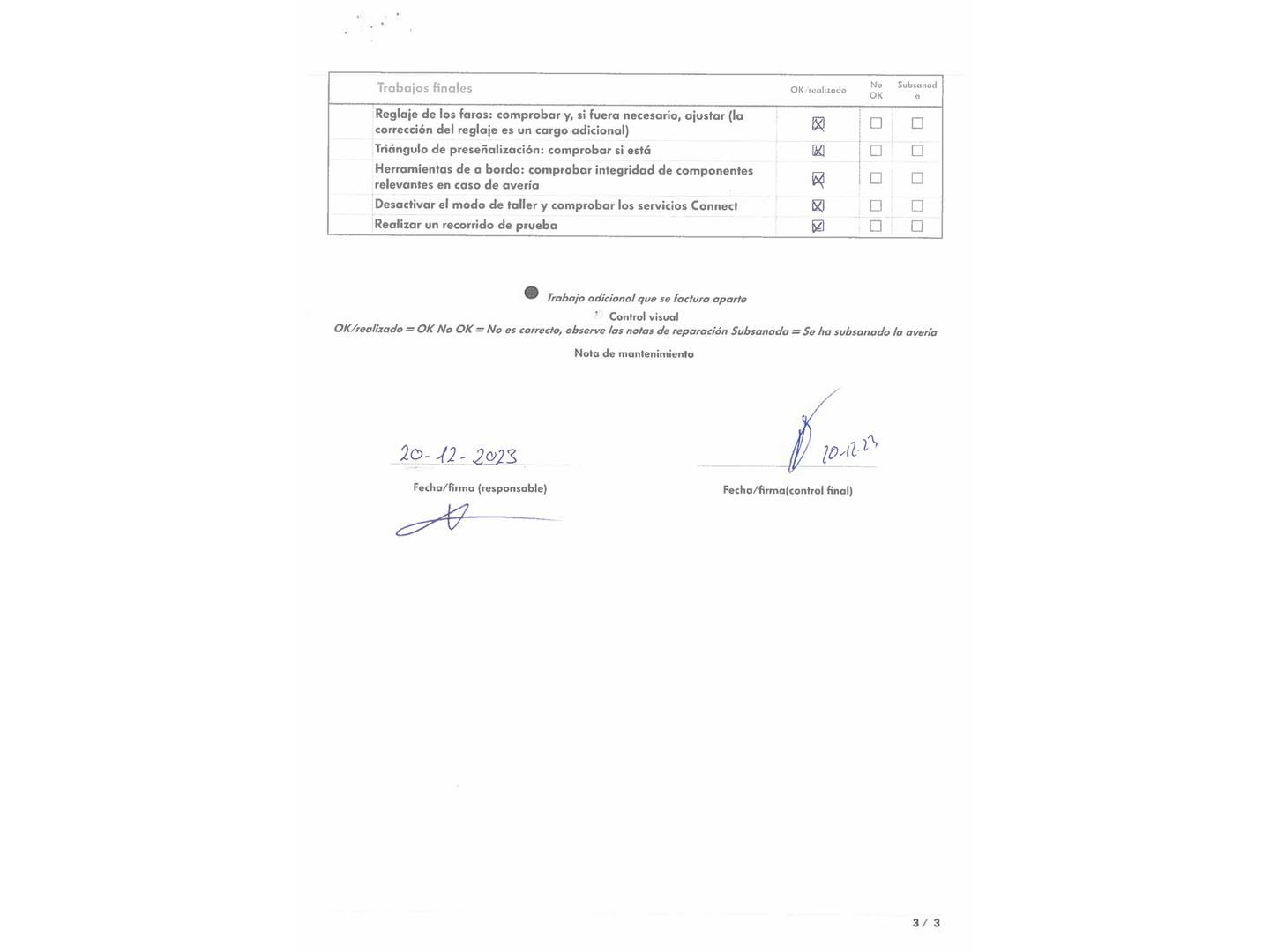Foto del mantenimiento del Seat Arona Seat Arona 1.0 TSI Style Go2 (110 CV)