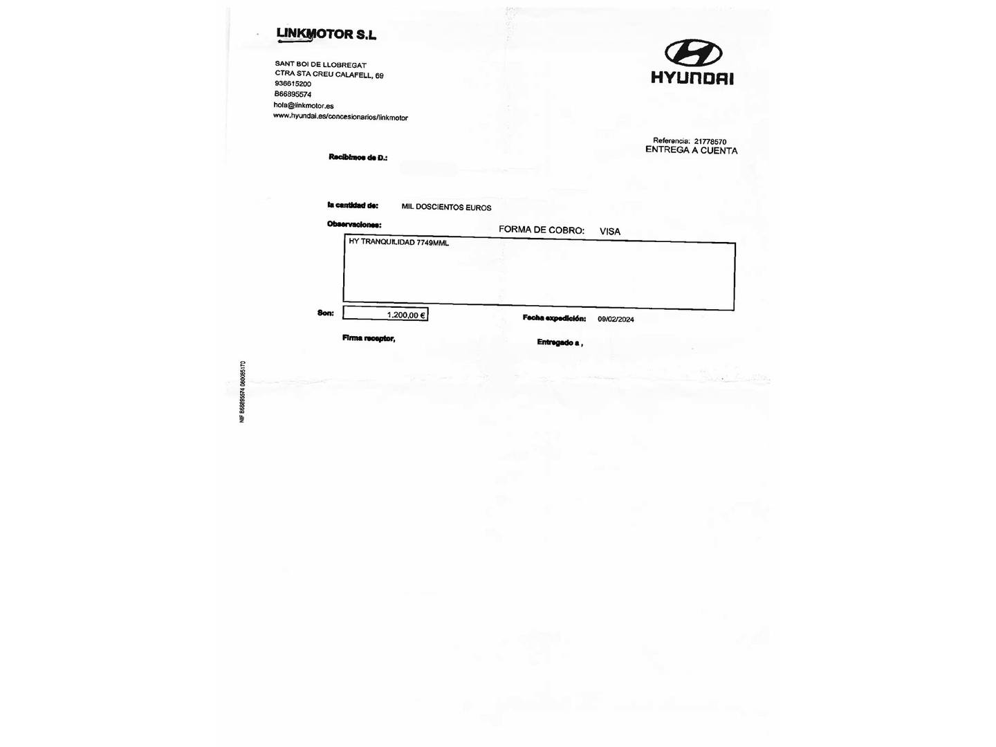 Foto del mantenimiento del Hyundai Tucson Hyundai Tucson 1.6 CRDI Maxx (115 CV)