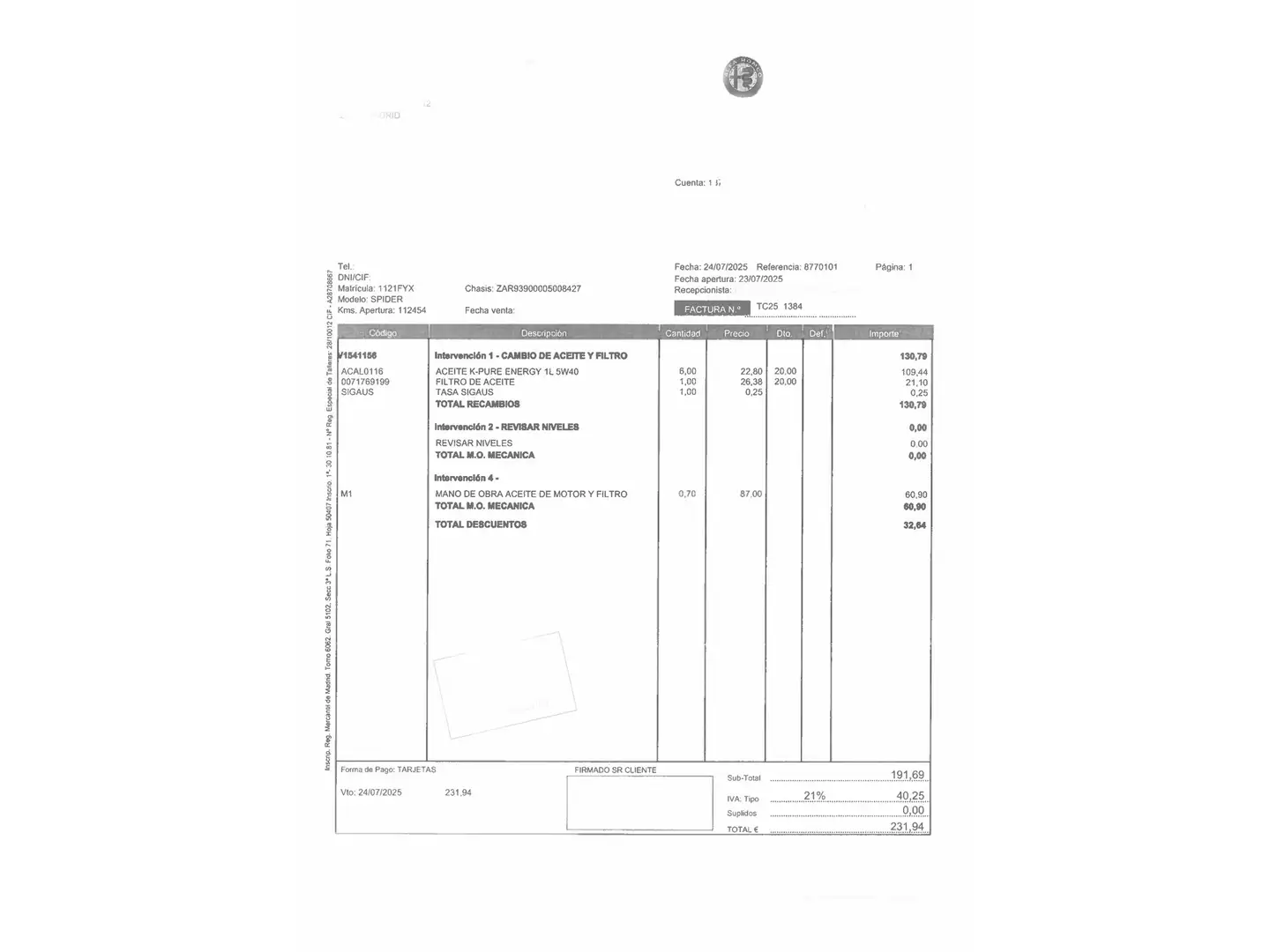 Mantenimiento