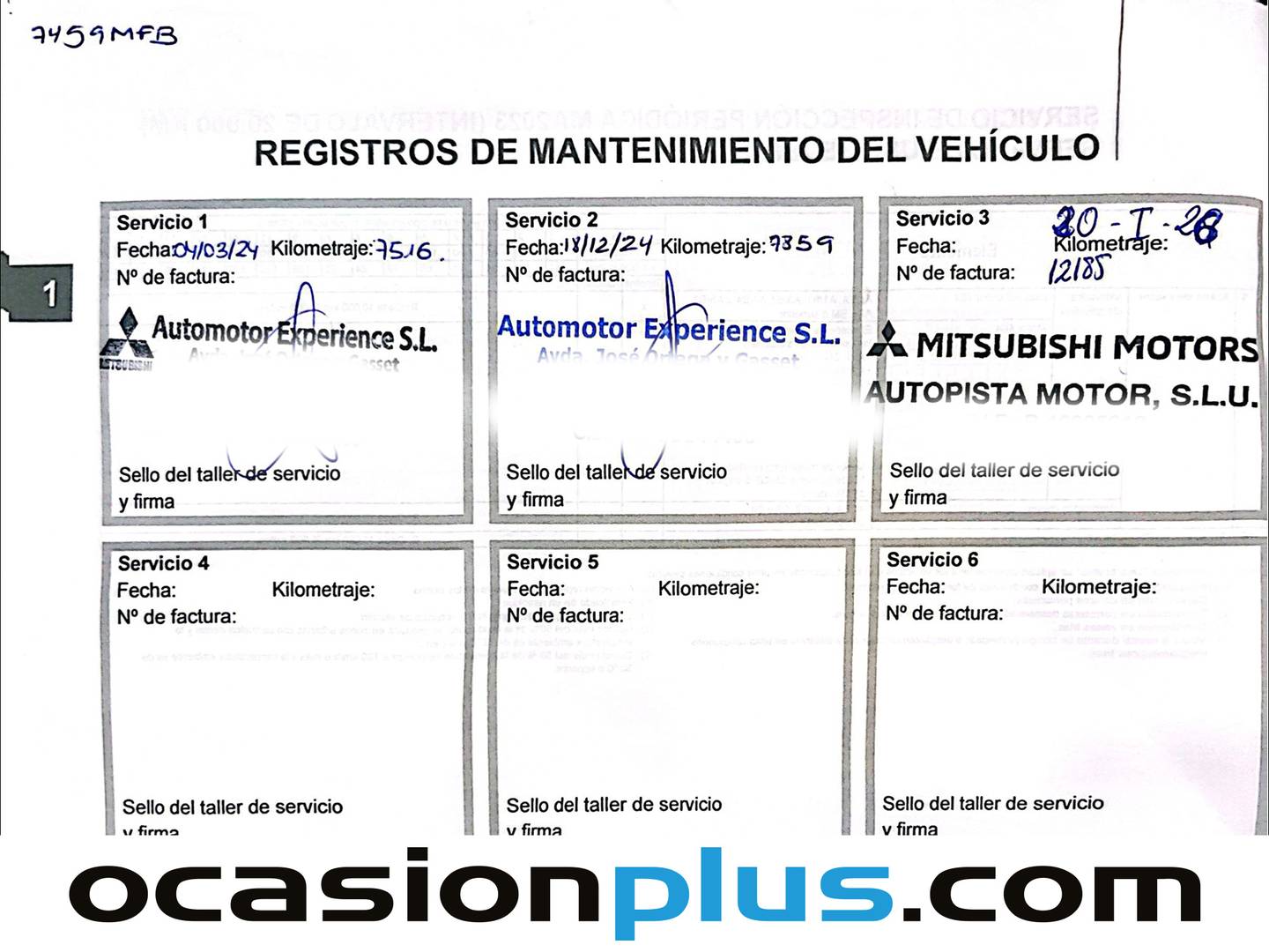 Foto del mantenimiento del Mitsubishi Space Star Mitsubishi Space Star 120 MPI Kaiteki  (71 CV)