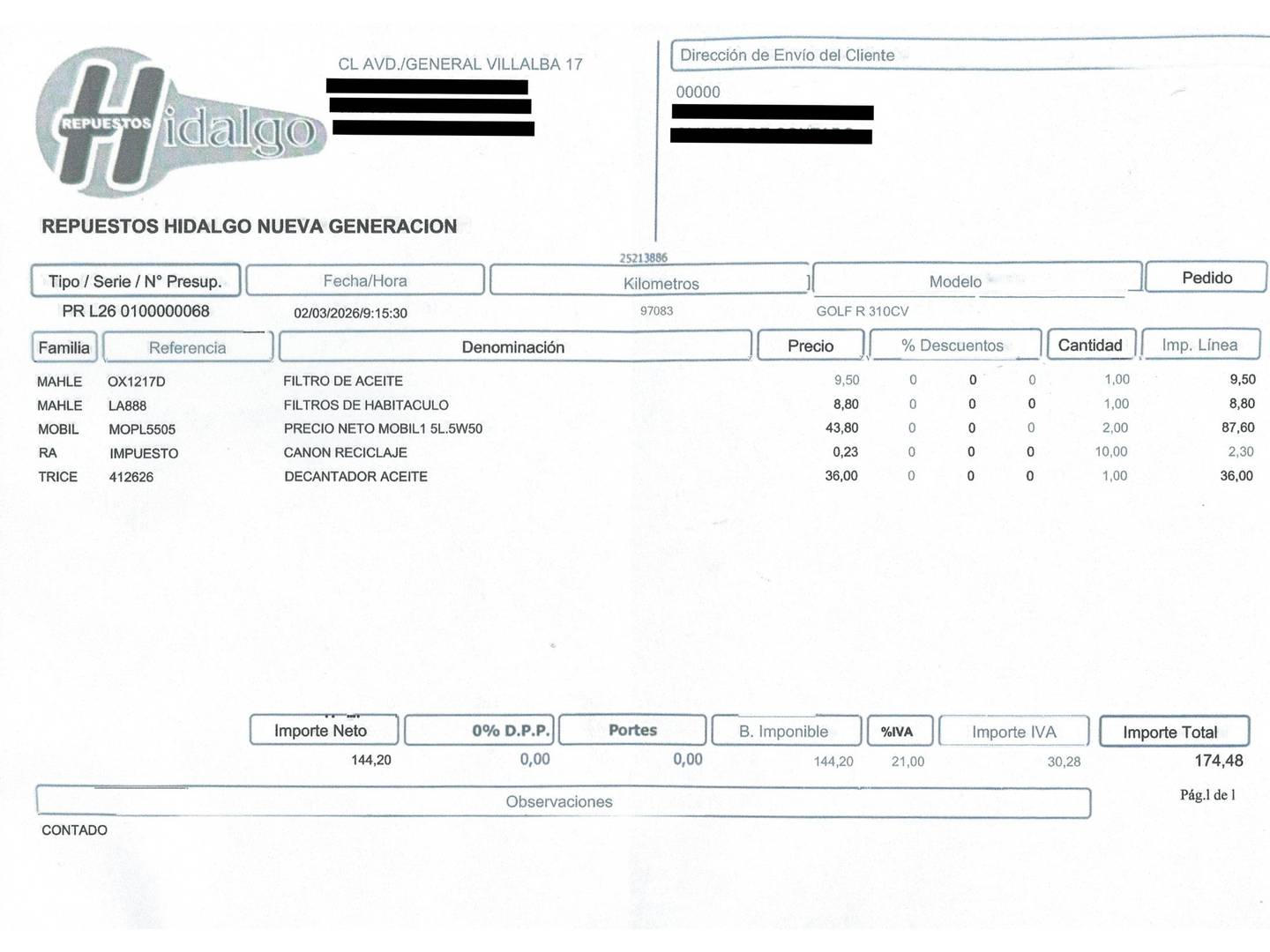 Foto del mantenimiento del Volkswagen Golf Volkswagen Golf R 2.0 TSI 4Motion (310 CV) DSG