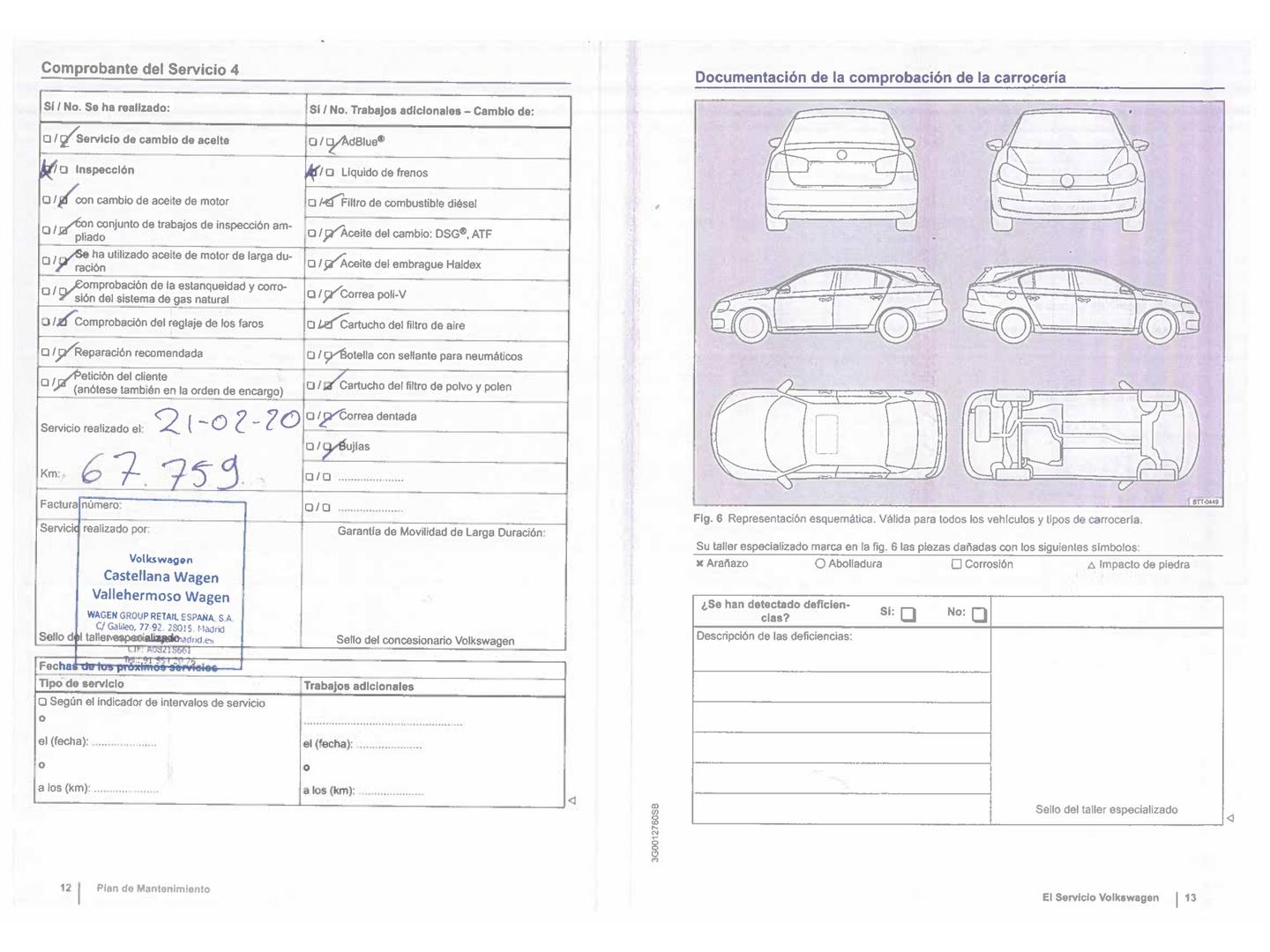 Foto del mantenimiento del Volkswagen Golf Volkswagen Golf Business 1.6 TDI BMT (105 CV)