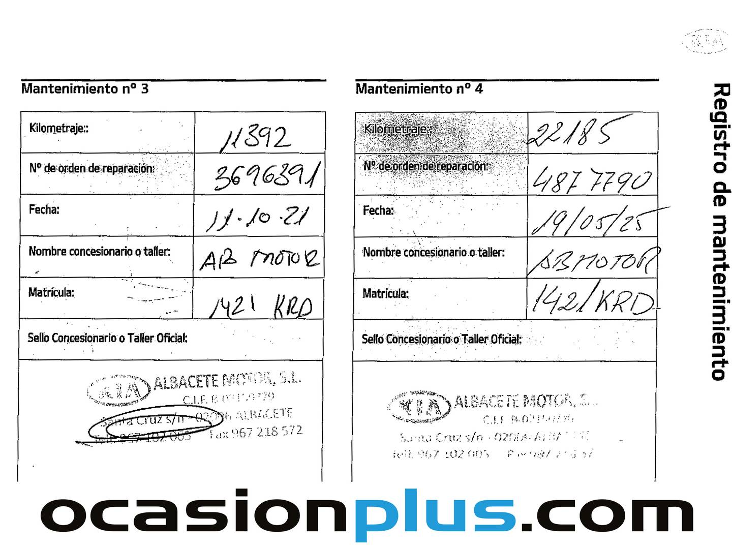 Foto del mantenimiento del KIA Niro Kia Niro 1.6 GDi HEV Drive (141 CV)