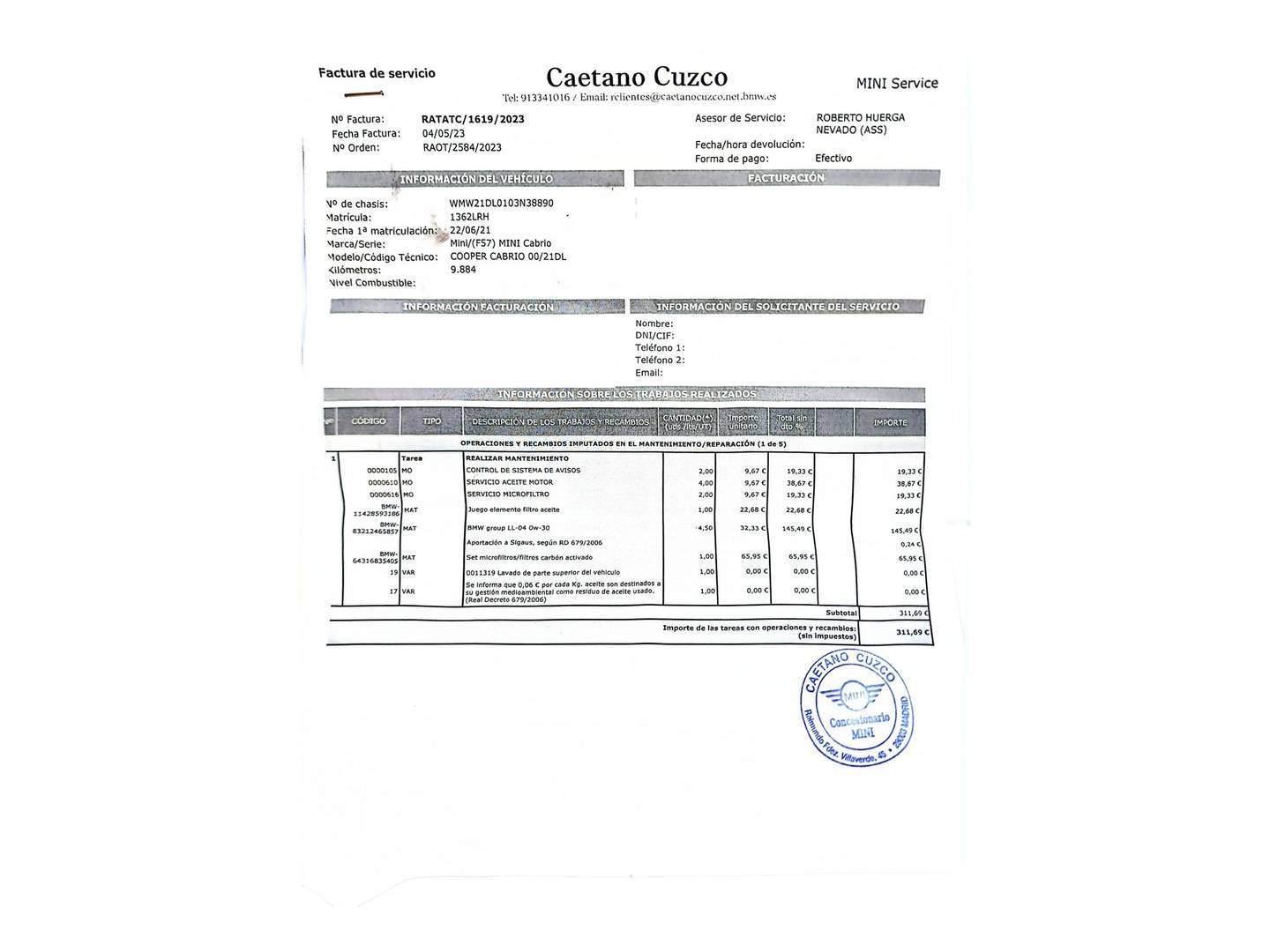 Foto Mini MINI MINI MINI Cabrio Cabrio Cooper (136 CV)