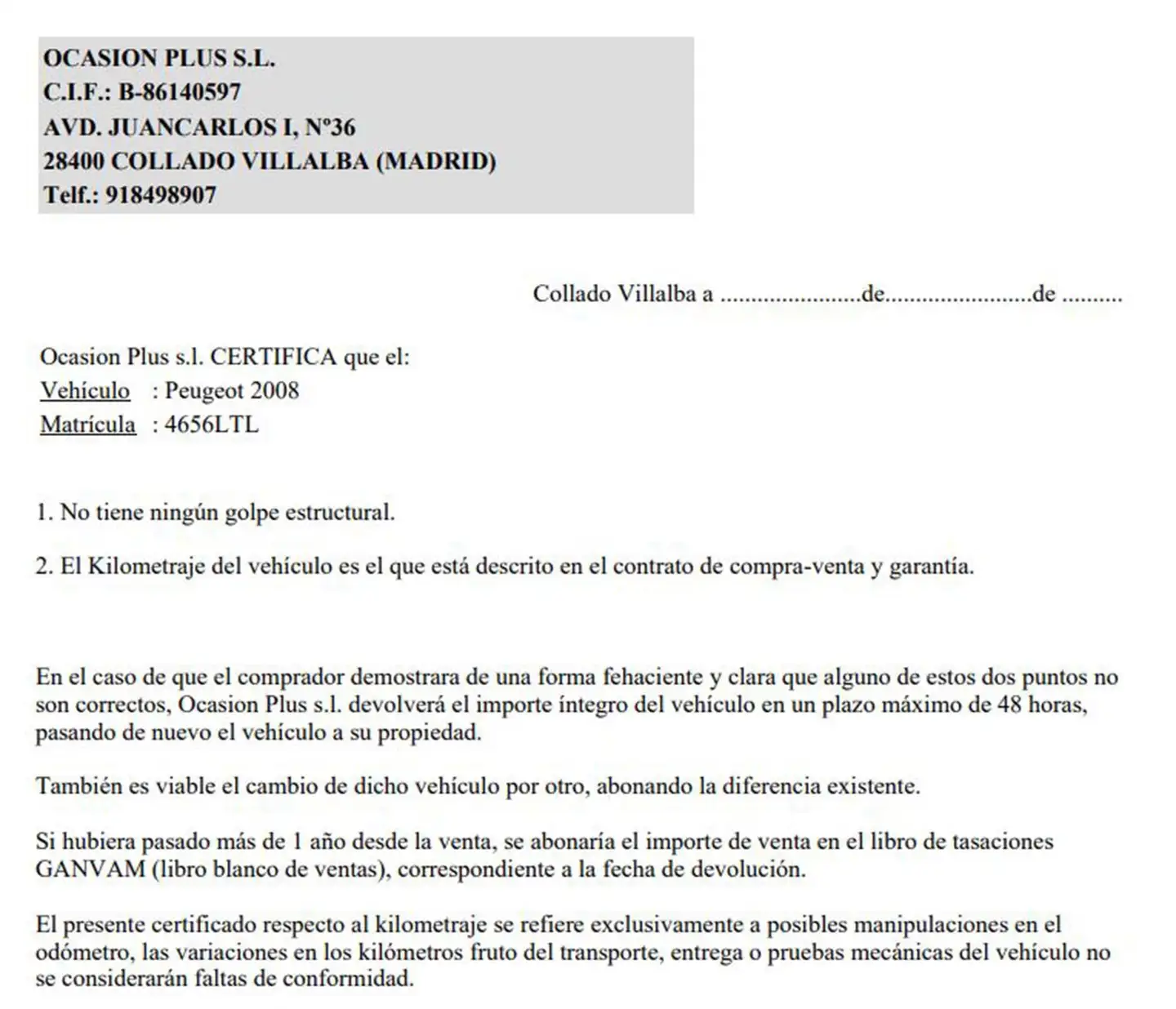 Certificado