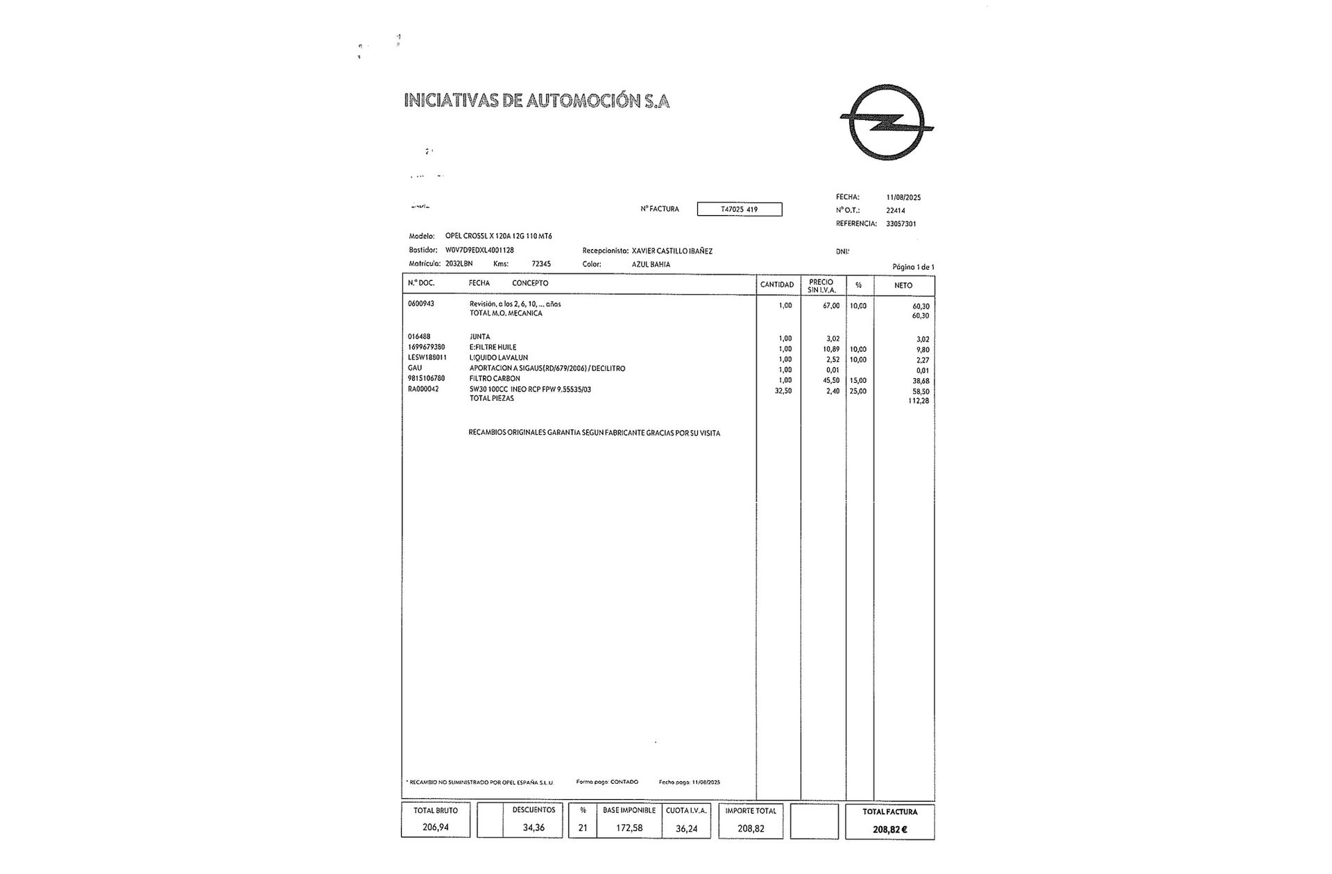Opel Crossland 1.2 Design Line 120 Aniversario - foto 17