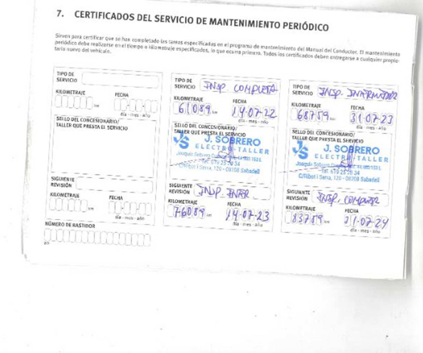 Foto del mantenimiento del Nissan QASHQAI Nissan Qashqai 1.5 dCi S&S 360 4x2 (110 CV)