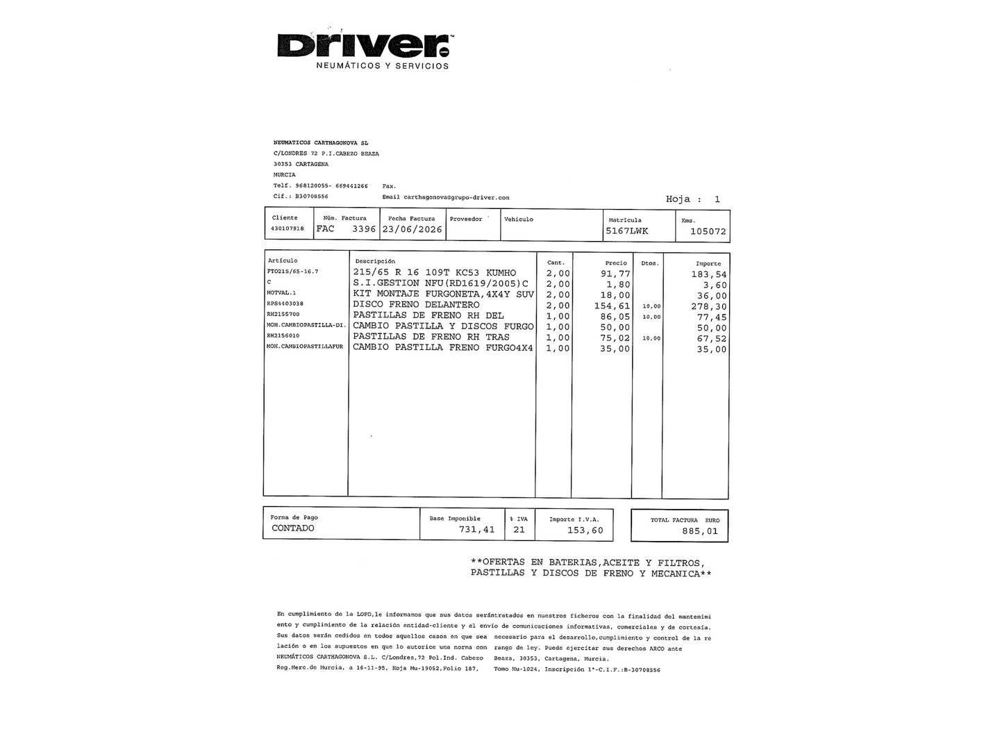 Foto del mantenimiento del Toyota Proace Verso Toyota Proace Verso 1.5D VX Shuttle L1 (120 CV)