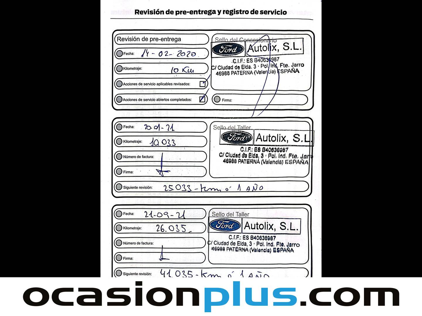 Foto del mantenimiento del Ford Focus Ford Focus 1.5 Ecoblue ST-Line  (120 CV)