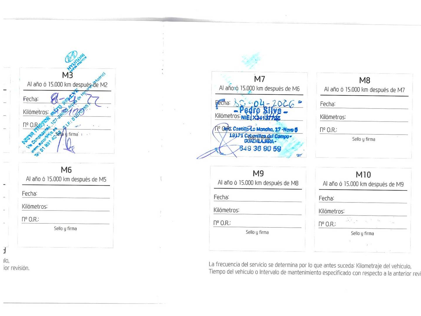 Foto del mantenimiento del Hyundai i20 Hyundai i20 1.0 TGDI Tecno LE (100 CV)