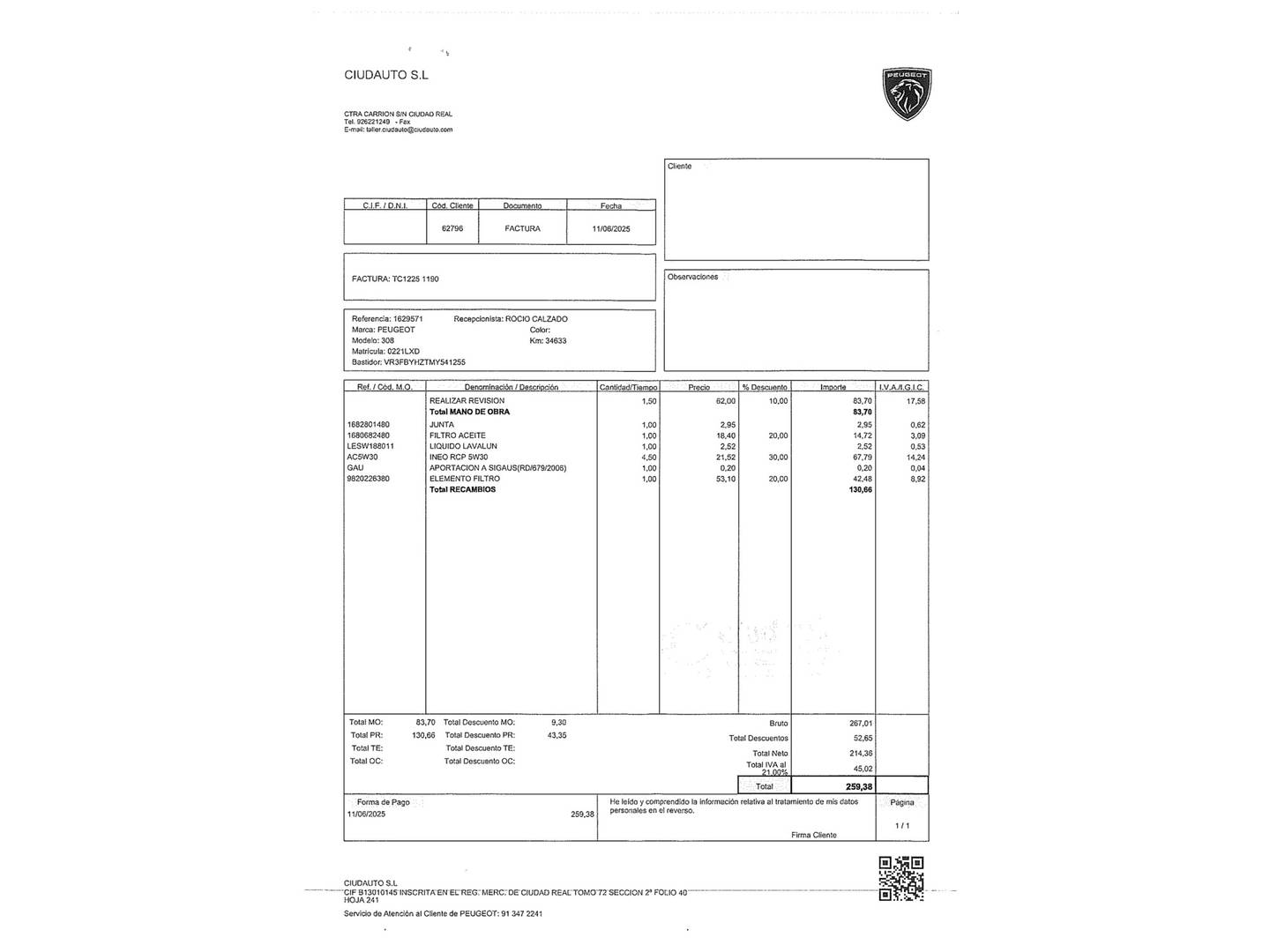 Foto Peugeot 308 Peugeot 308 BlueHDi 130 S&S GT EAT8 (130 CV)