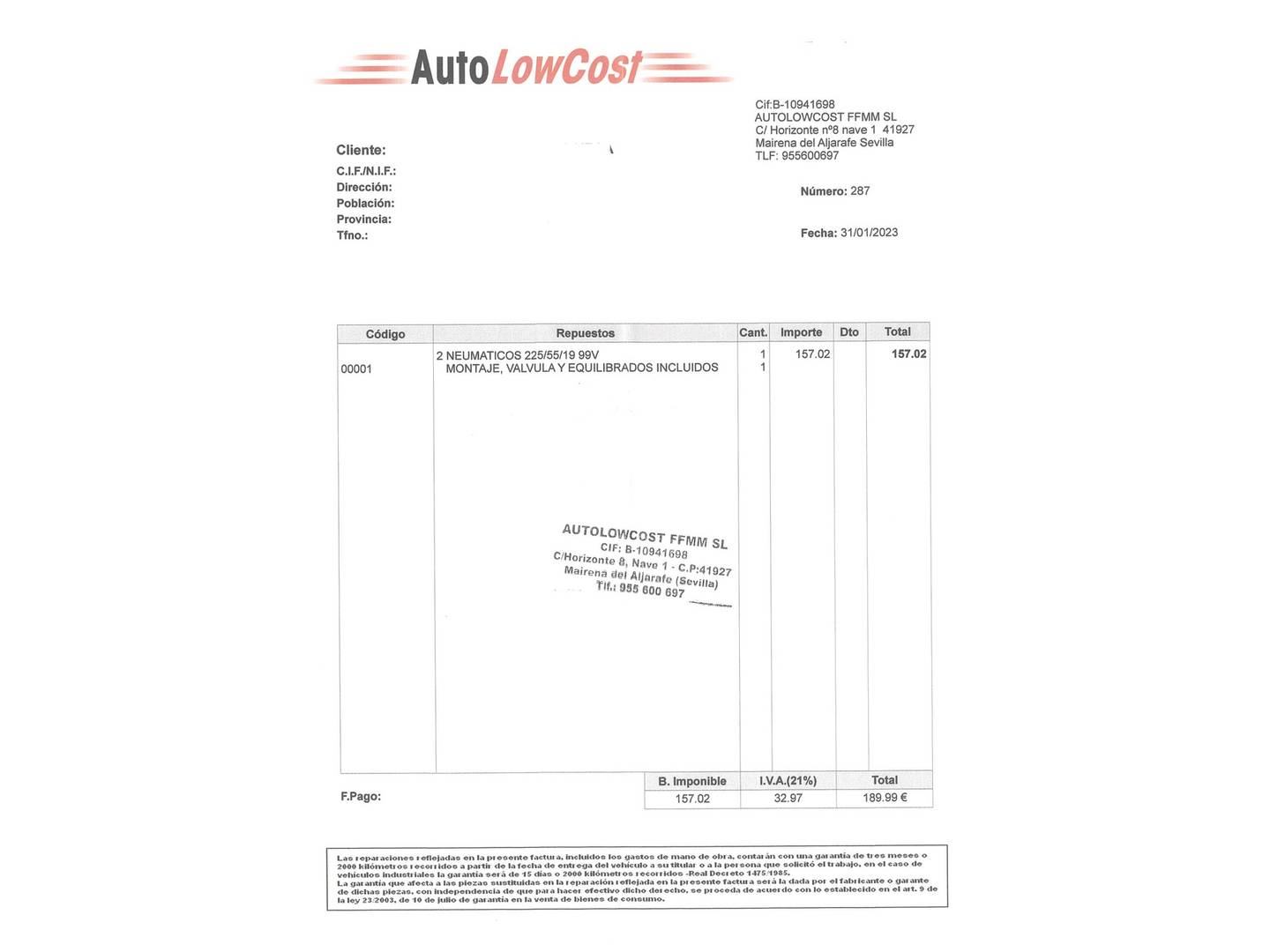 Foto del mantenimiento del Nissan X-TRAIL Nissan X-Trail dCi 130 N-Connecta (130 CV)