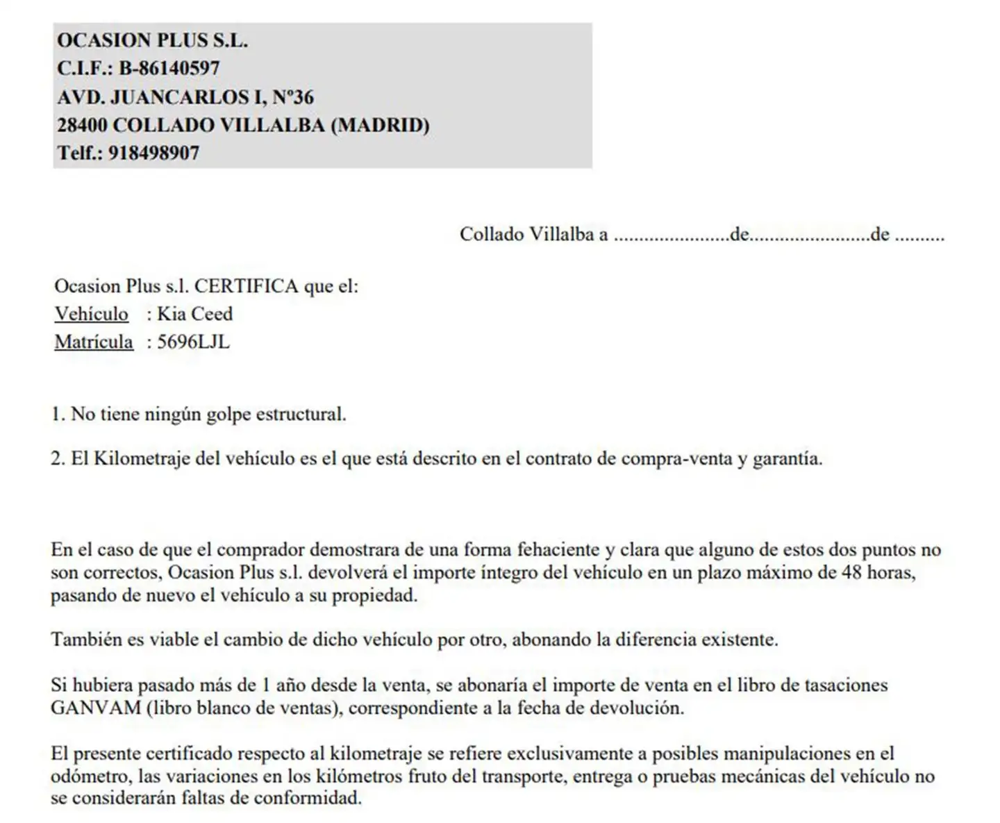 Certificado
