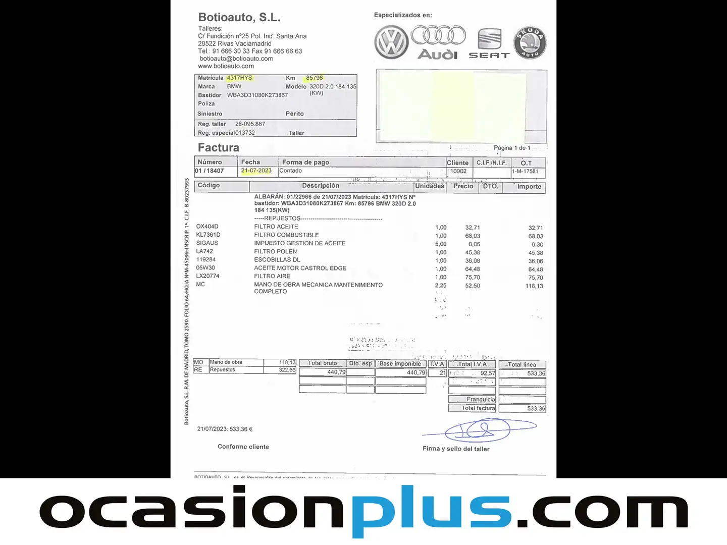 Foto BMW Serie 3 BMW Serie 3 320d (184 CV)