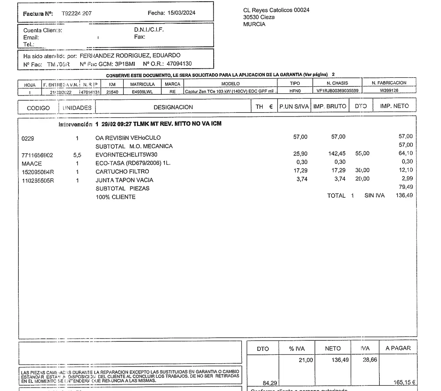 Foto Renault Captur Renault Captur Zen TCe (140 CV) EDC GPF