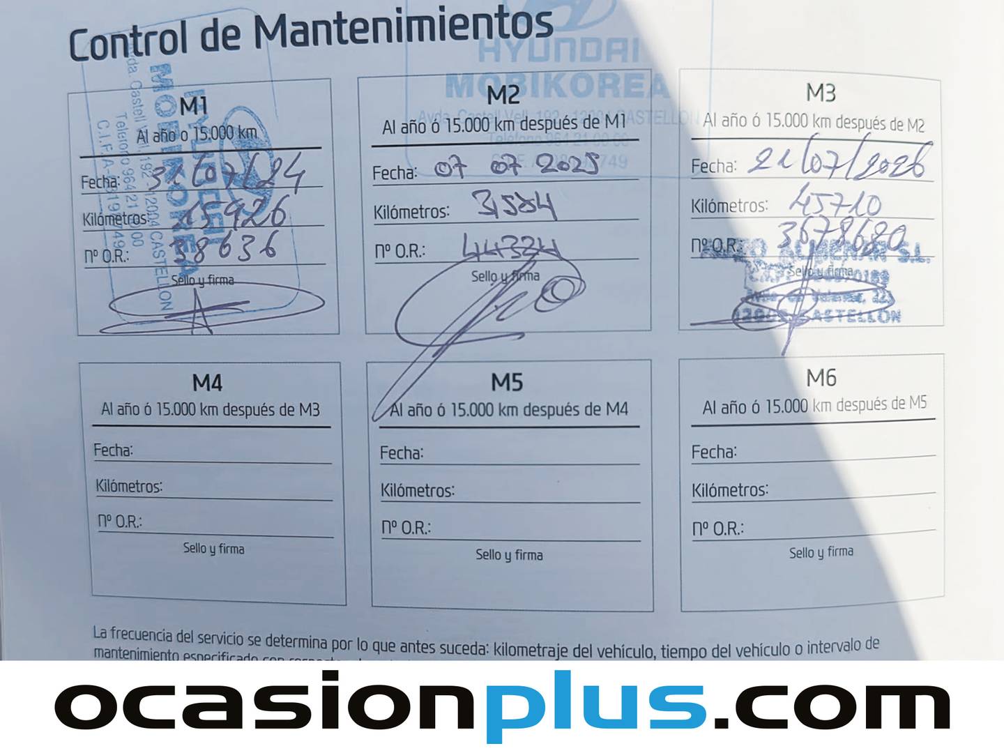 Foto del mantenimiento del Hyundai i20 Hyundai i20 1.2 MPI N Line 30 Aniversario (84 CV)