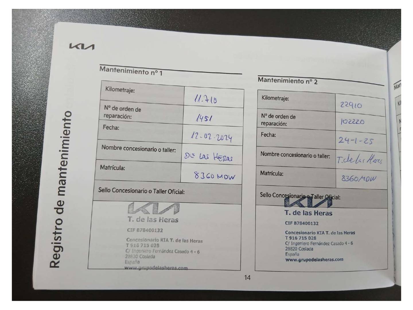 Foto del mantenimiento del KIA XCeed KIA XCeed 1.5 MHEV iMT Drive (160 CV)