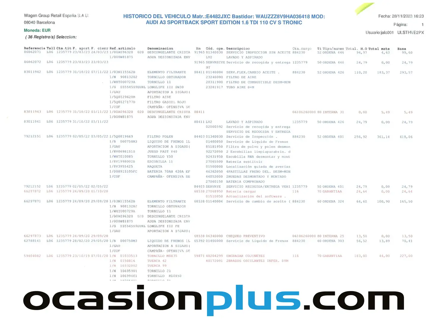 Foto Audi A3 Audi A3 Sportback sport edition 1.6 TDI (110 CV) S tronic