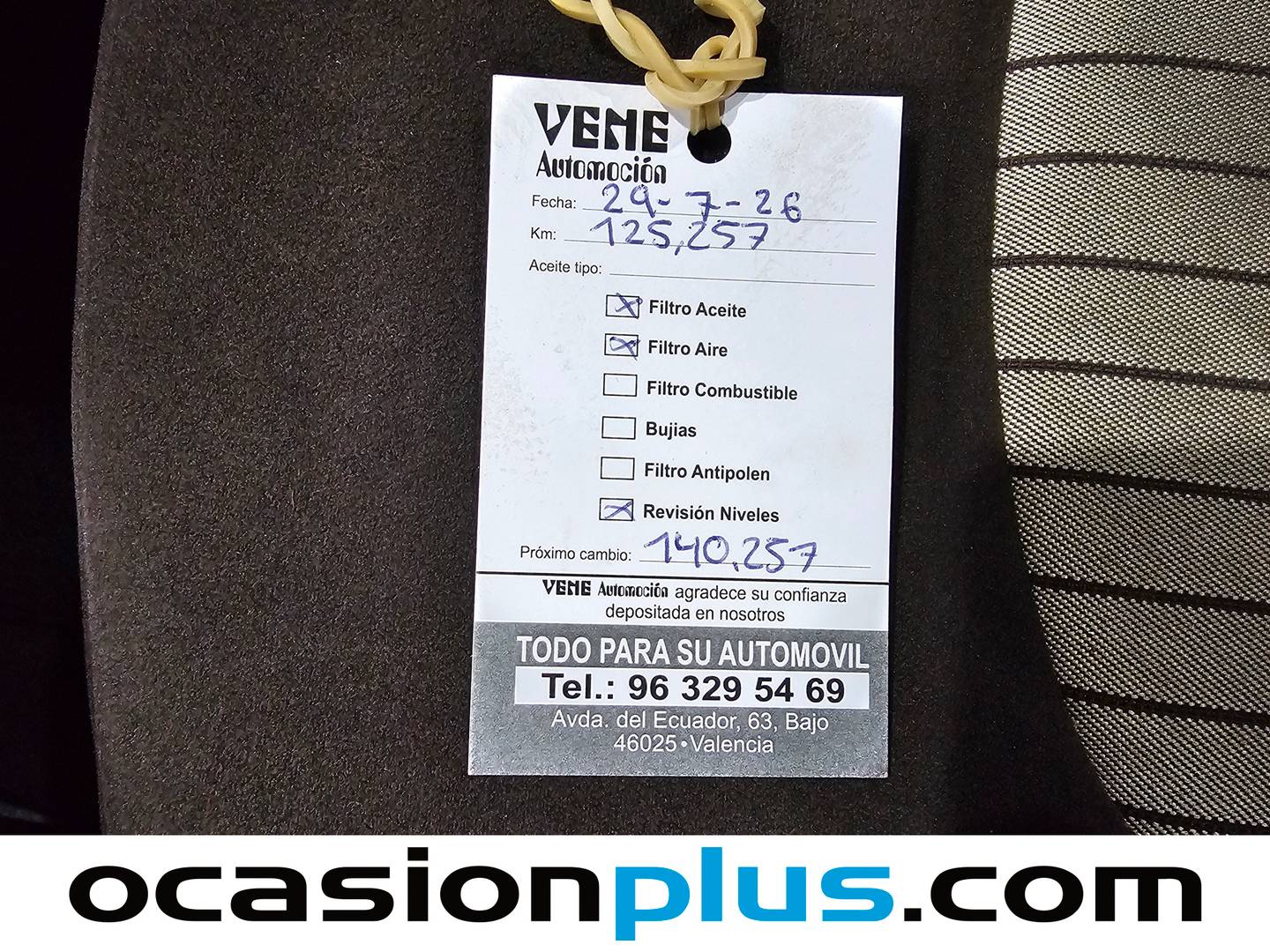 Foto del mantenimiento del Lancia Ypsilon Lancia Ypsilon 1.4 8v Platino (77 CV)