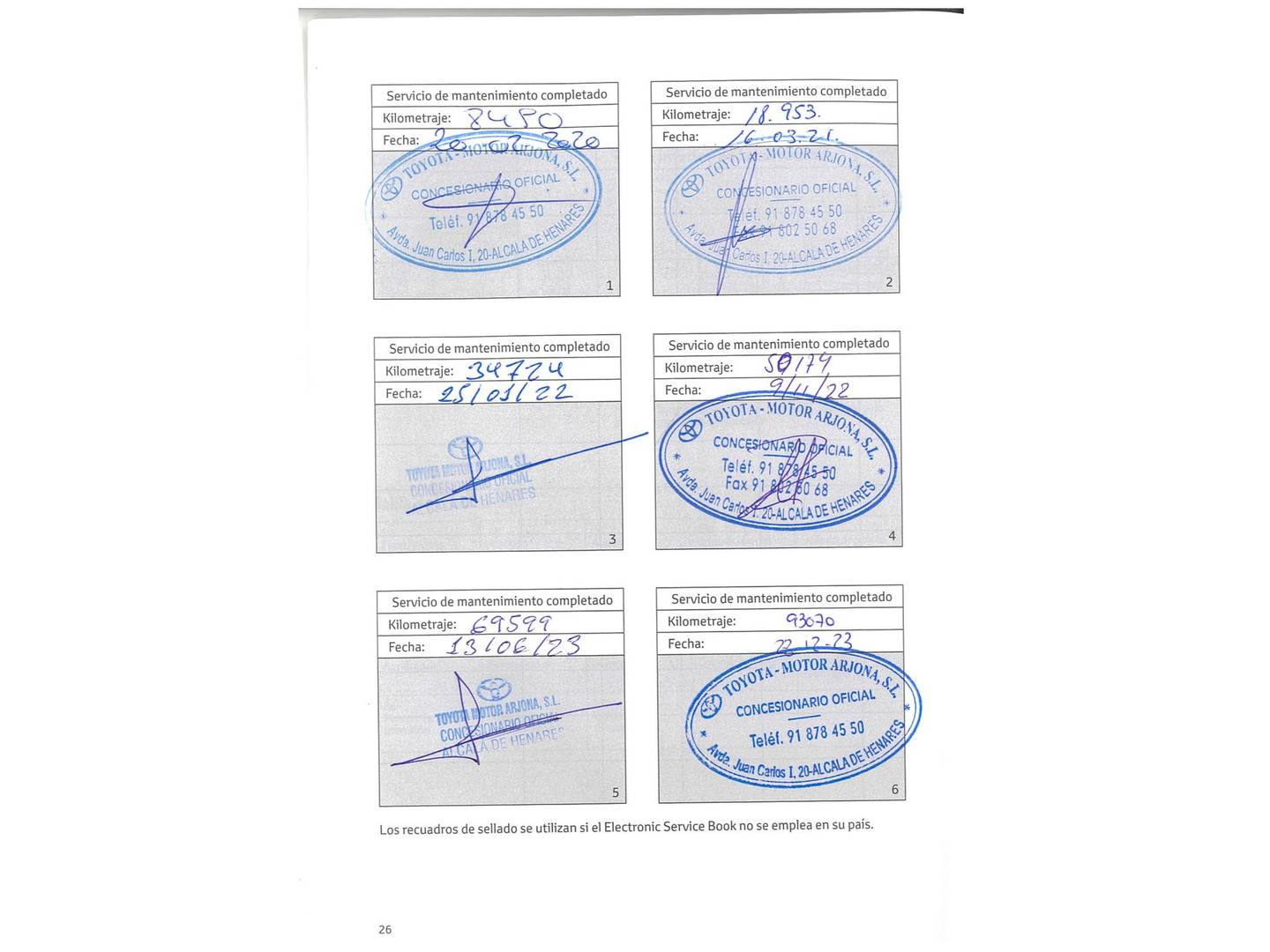 Foto del mantenimiento del Toyota C-HR Toyota C-HR 1.8 125H Advance (122 CV)