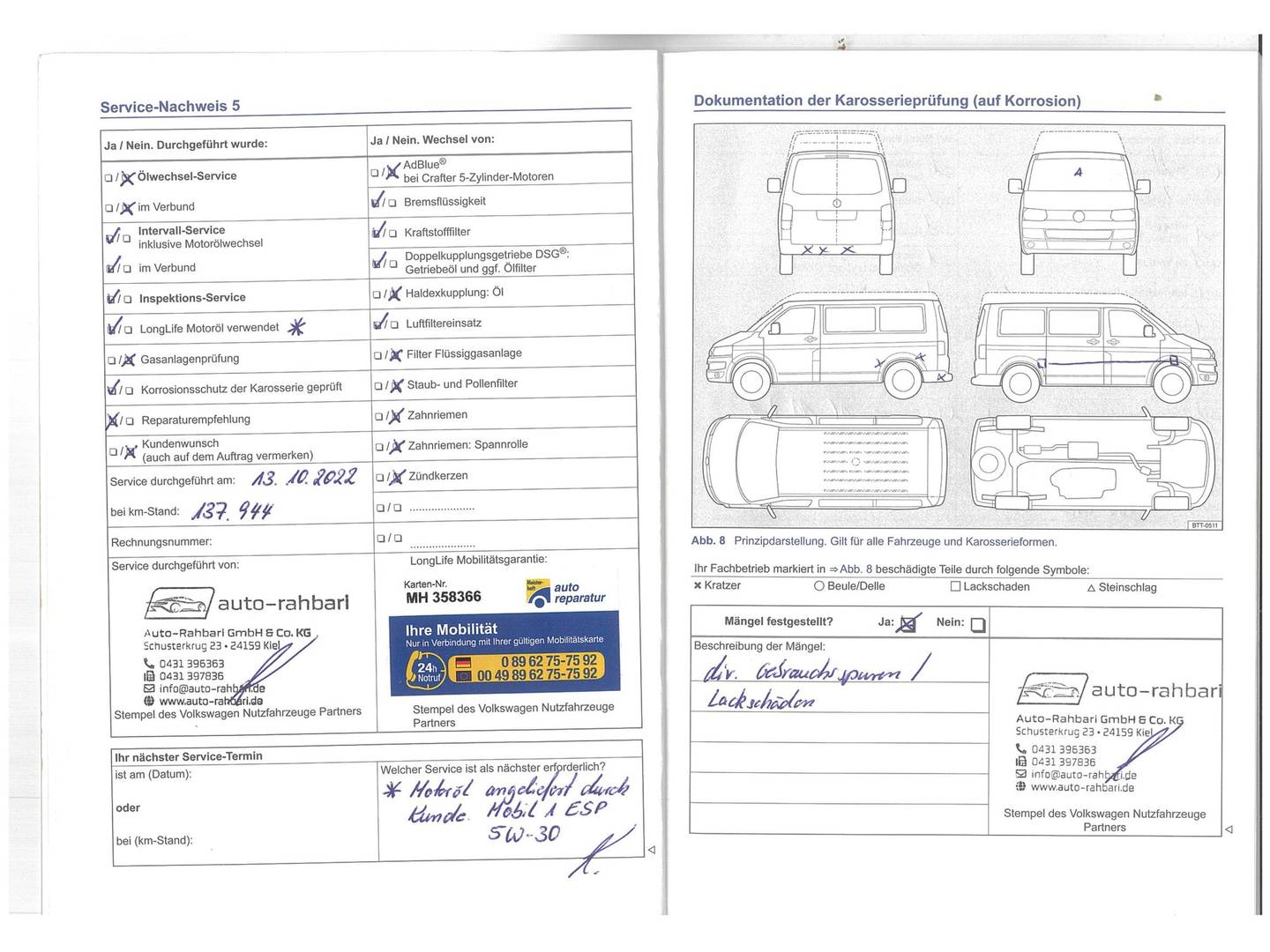 Foto del mantenimiento del Volkswagen Multivan VOLKSWAGEN Multivan 2.0 BiTDI 180cv DSG Comfortline Edition 7 Plazas