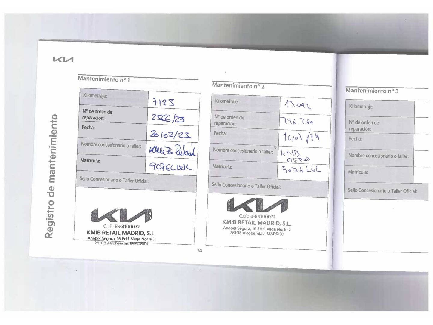 Foto del mantenimiento del KIA Sportage Kia Sportage 1.6 T-GDi MHEV Tech 4x2 (150 CV)