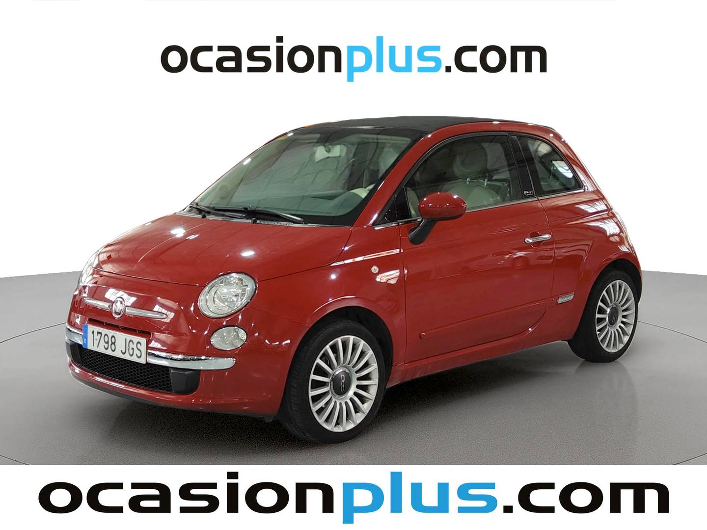 Foto delantera Fiat 500 Fiat 500C 1.2 8v Cabrio Lounge (69 CV) derecha