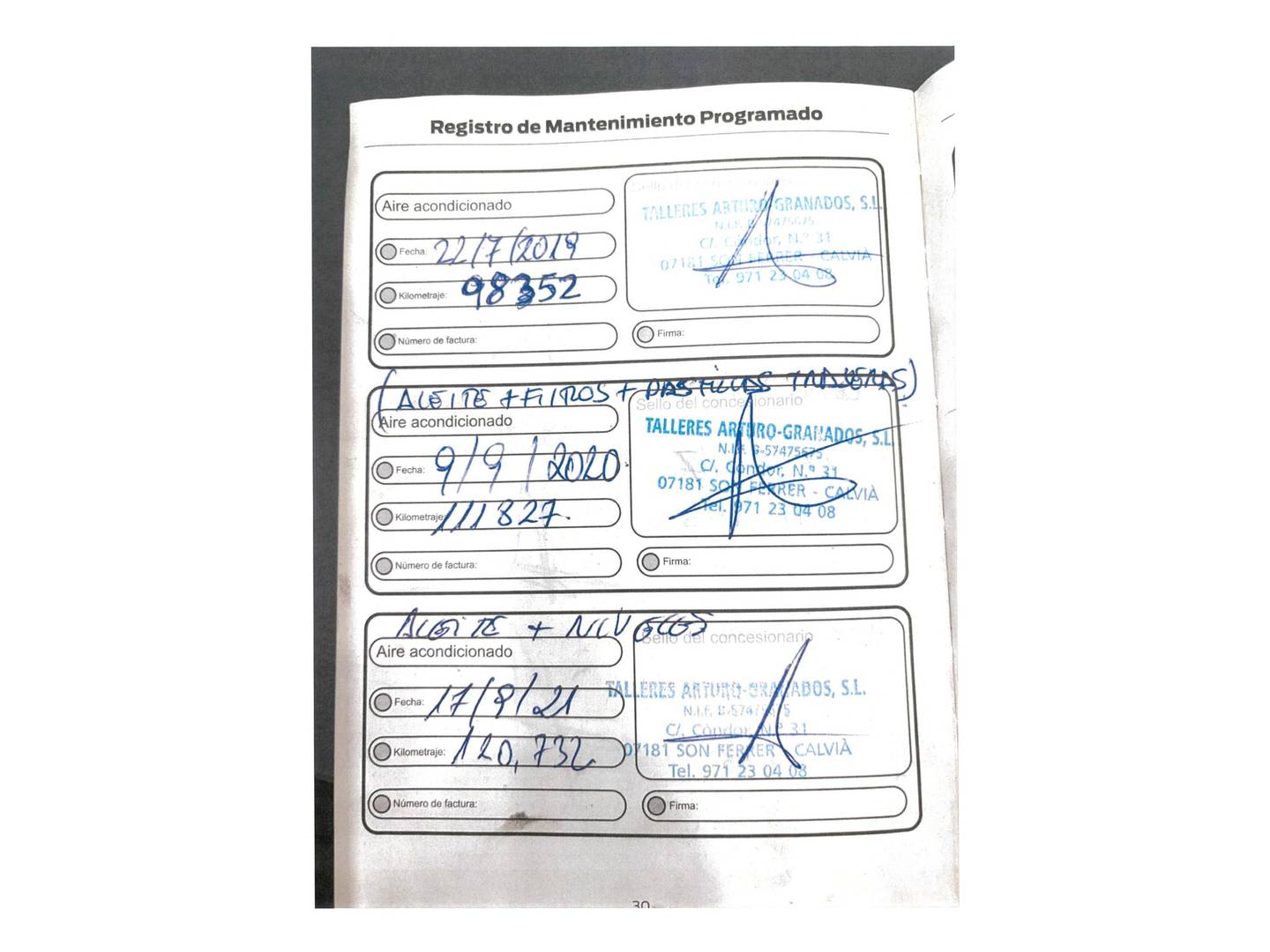 Foto del mantenimiento del Ford Kuga Ford Kuga 2.0 TDCI S&S Trend 4x2 (140 CV)