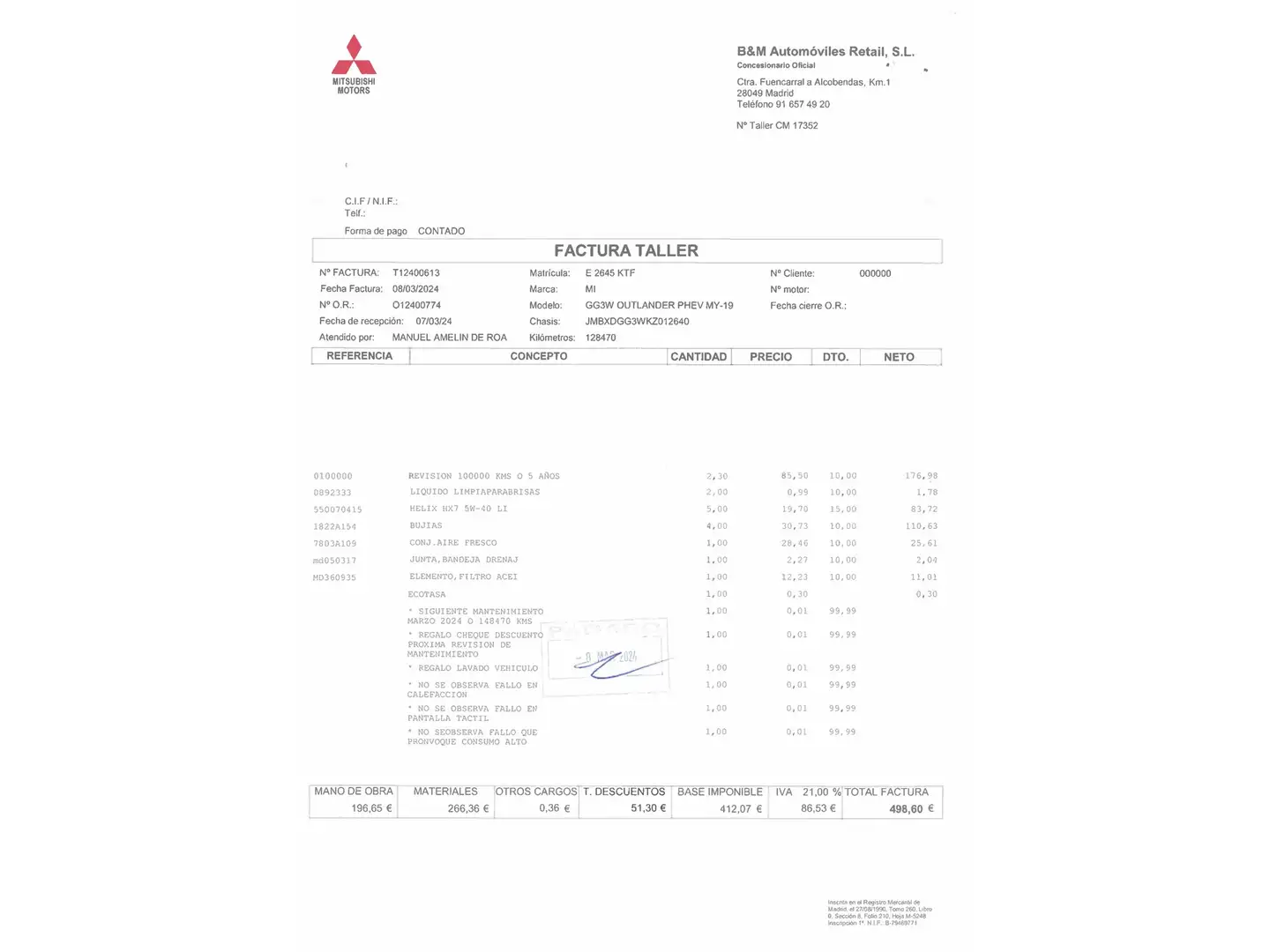 Foto Mitsubishi Outlander Mitsubishi Outlander 2.4 PHEV Kaiteki+ 4WD Auto (224 CV)