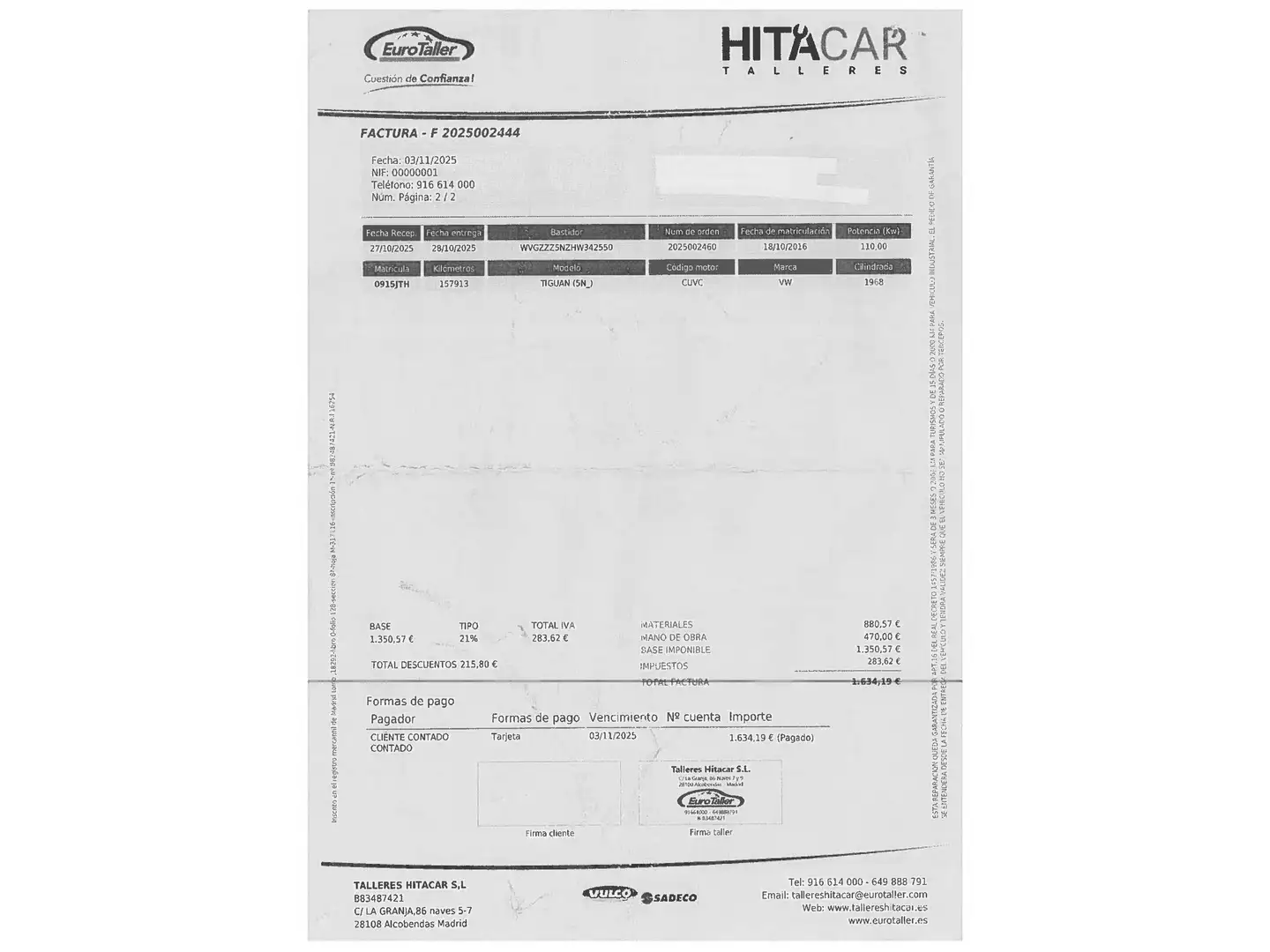 Foto Volkswagen Tiguan Volkswagen Tiguan Edition 2.0 TDI (150 CV)