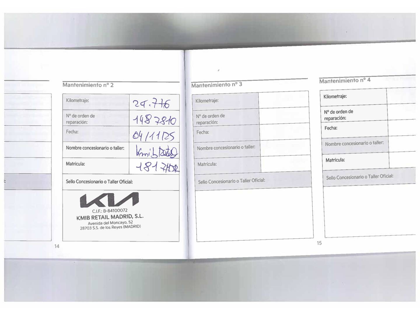 Foto del mantenimiento del KIA Niro Kia Niro 1.6 GDi PHEV Híbrido Concept (183 CV)