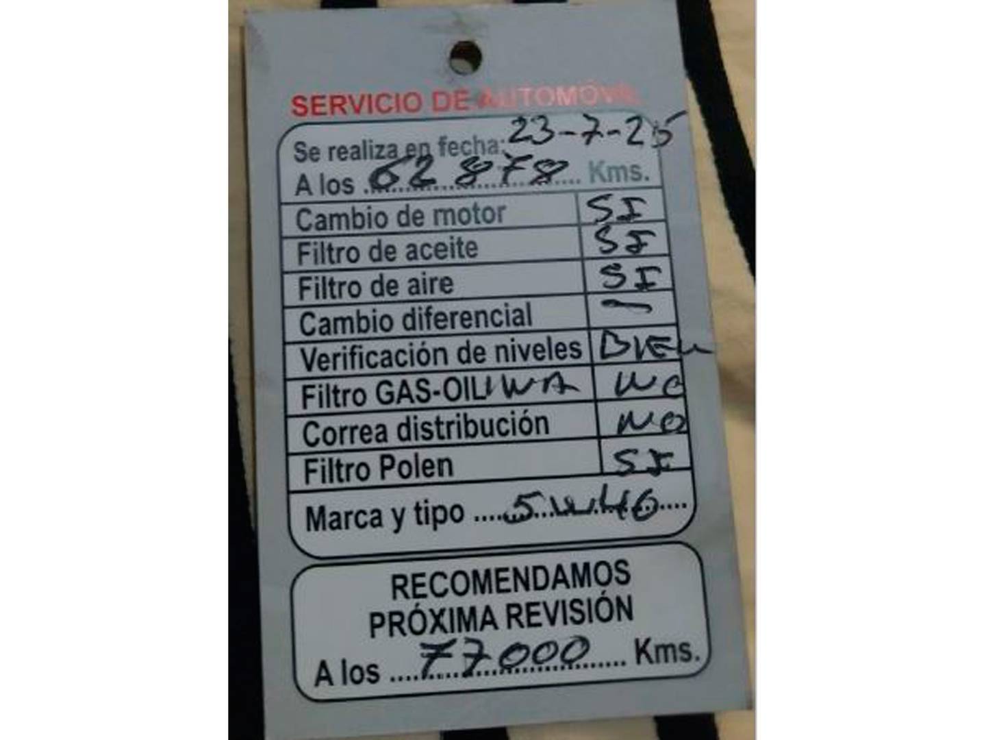 Foto del mantenimiento del Citroën C3 Citroën C3 PureTech 82 Feel (82 CV)