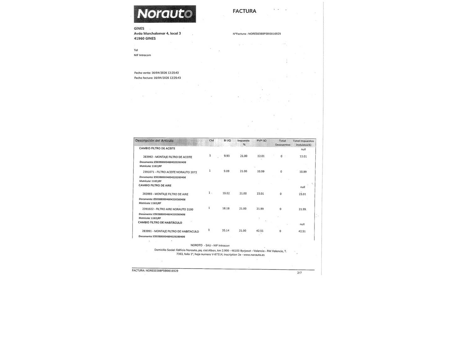 Foto del mantenimiento del Peugeot 208 Peugeot 208 Style BlueHDi (75 CV)