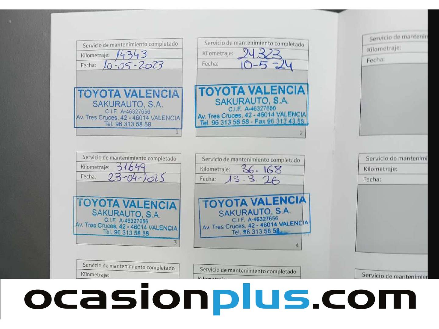 Foto del mantenimiento del Toyota C-HR Toyota C-HR 180H Advance (184 CV)