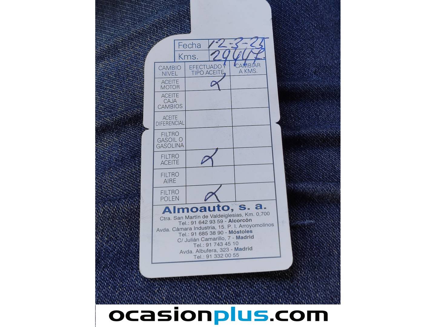 Foto del mantenimiento del Ford Fiesta Ford Fiesta 1.0 EcoBoost MHEV ST-Line (125 CV)