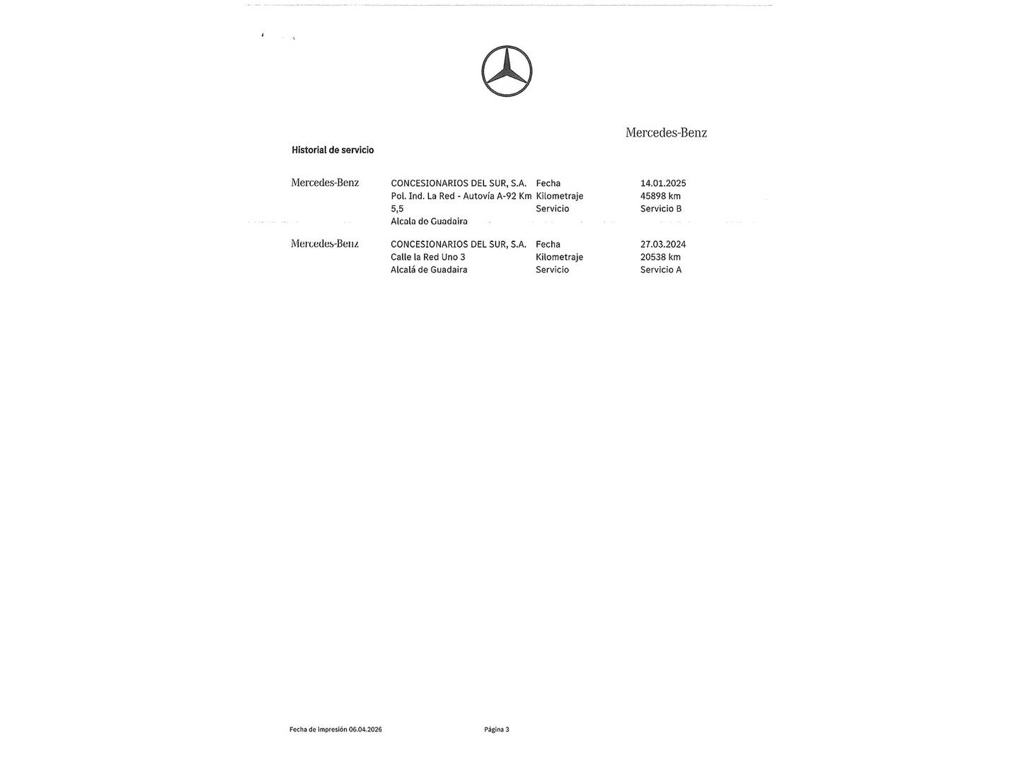 Foto del mantenimiento del Mercedes Clase C Mercedes Clase C Clase C 220 d (200 CV) Pack AMG